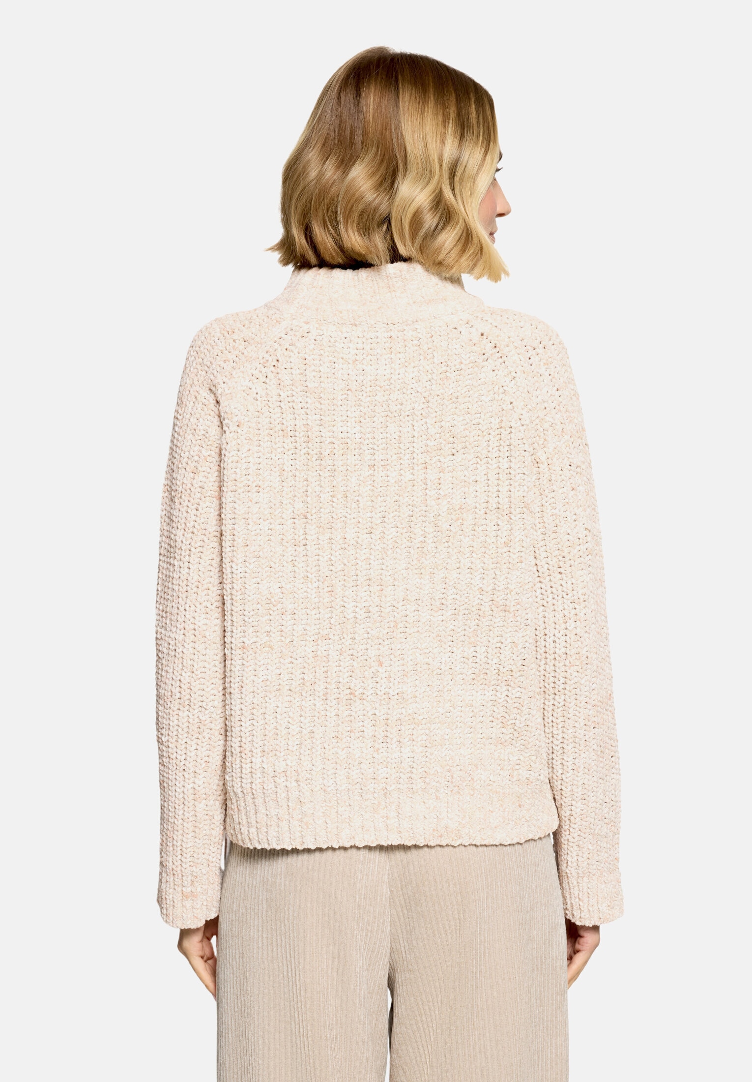 Cartoon Strickpullover »Damen mit Stehkragen« 1