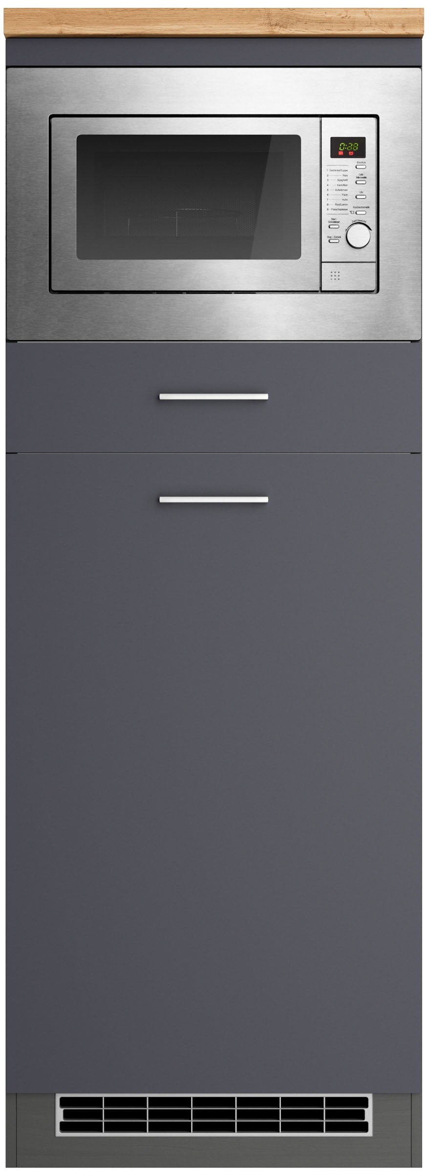 KOCHSTATION Backofen/Kühlumbauschrank »KS-Milan«, HELD Möbel, Mikrowellen-Kühlschrankumbau 60 cm, matt oder hochglänzend