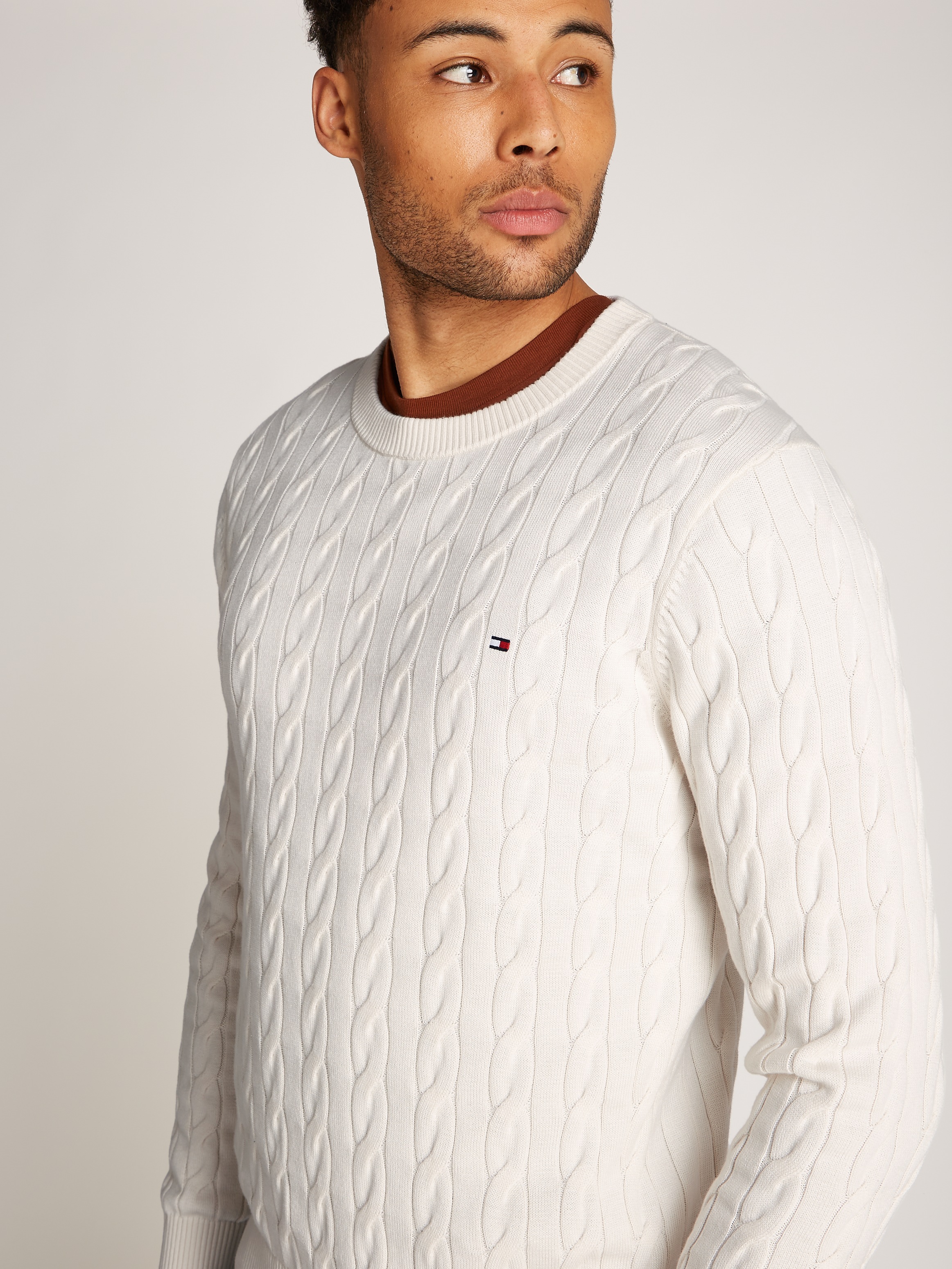 Tommy Hilfiger Strickpullover »CLASSIC CABLE CREW NECK«