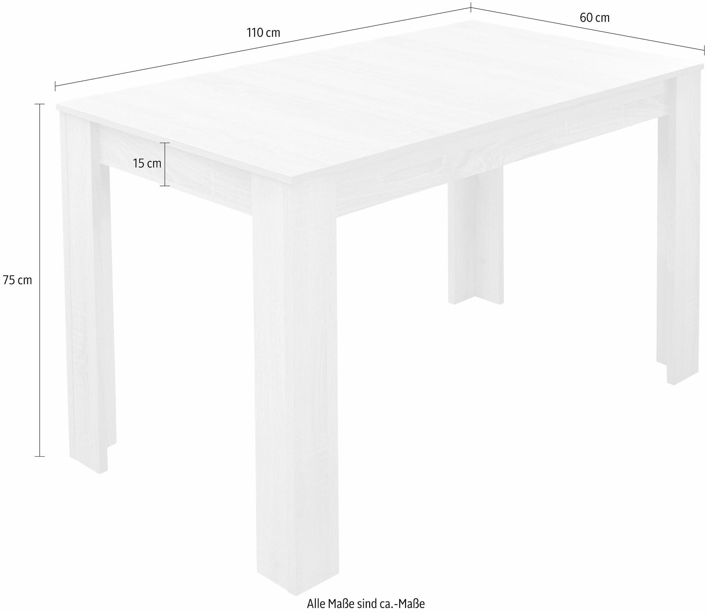 Mäusbacher Esstisch, Breite 80/110/120 cm BAUR | mit Auszug