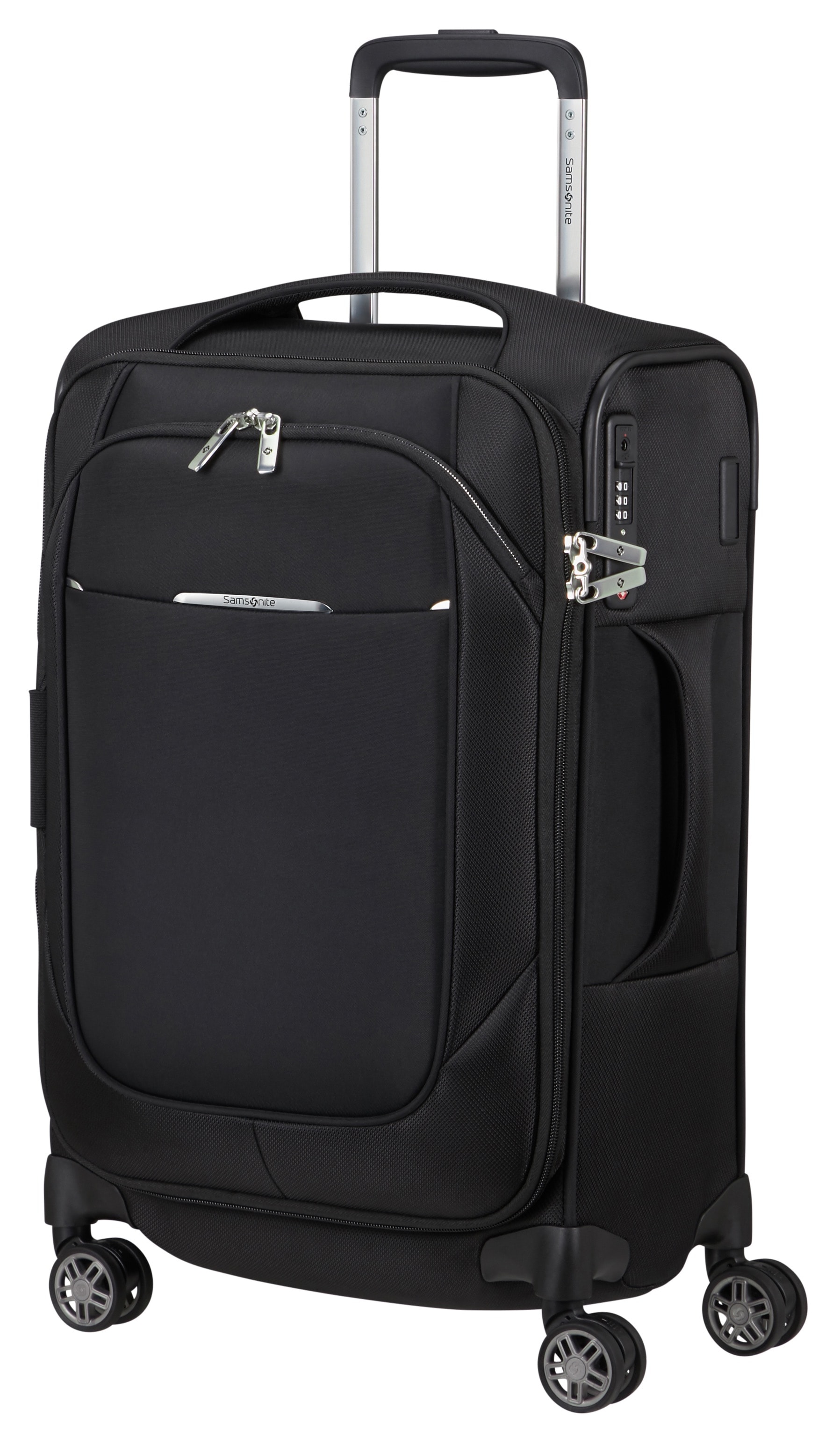 Samsonite "RE-LITE, verschiedene Größen und Farben" Set, mit 2 Packwürfeln, 2 Stk. tlg. 36 l 4 Rollen mit arretierbarem und versenkbarem Druckknopf-Trolleysystem