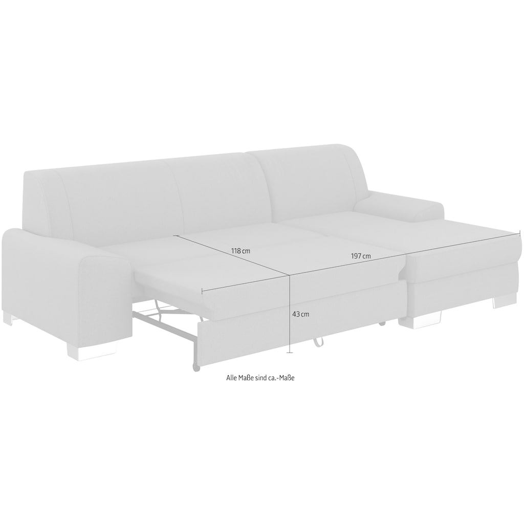 DOMO collection Ecksofa »Anzio L-Form«