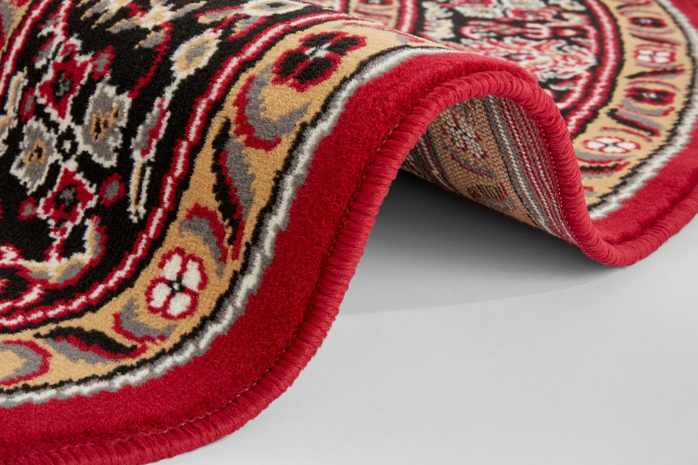 HANSE Home Teppich »Skazar Isfahan«, rund, 9 mm Höhe, Kurzflor, Orient, Teppich, Vintage, Esszimmer, Wohnzimmer, Flur