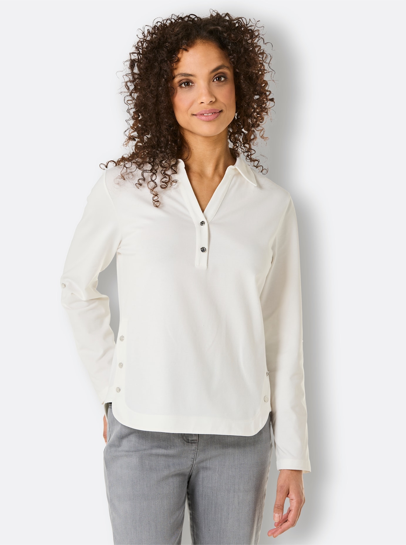 CREATION L PREMIUM Poloshirt »Pima-Baumwoll-Shirt«, (1 tlg.)