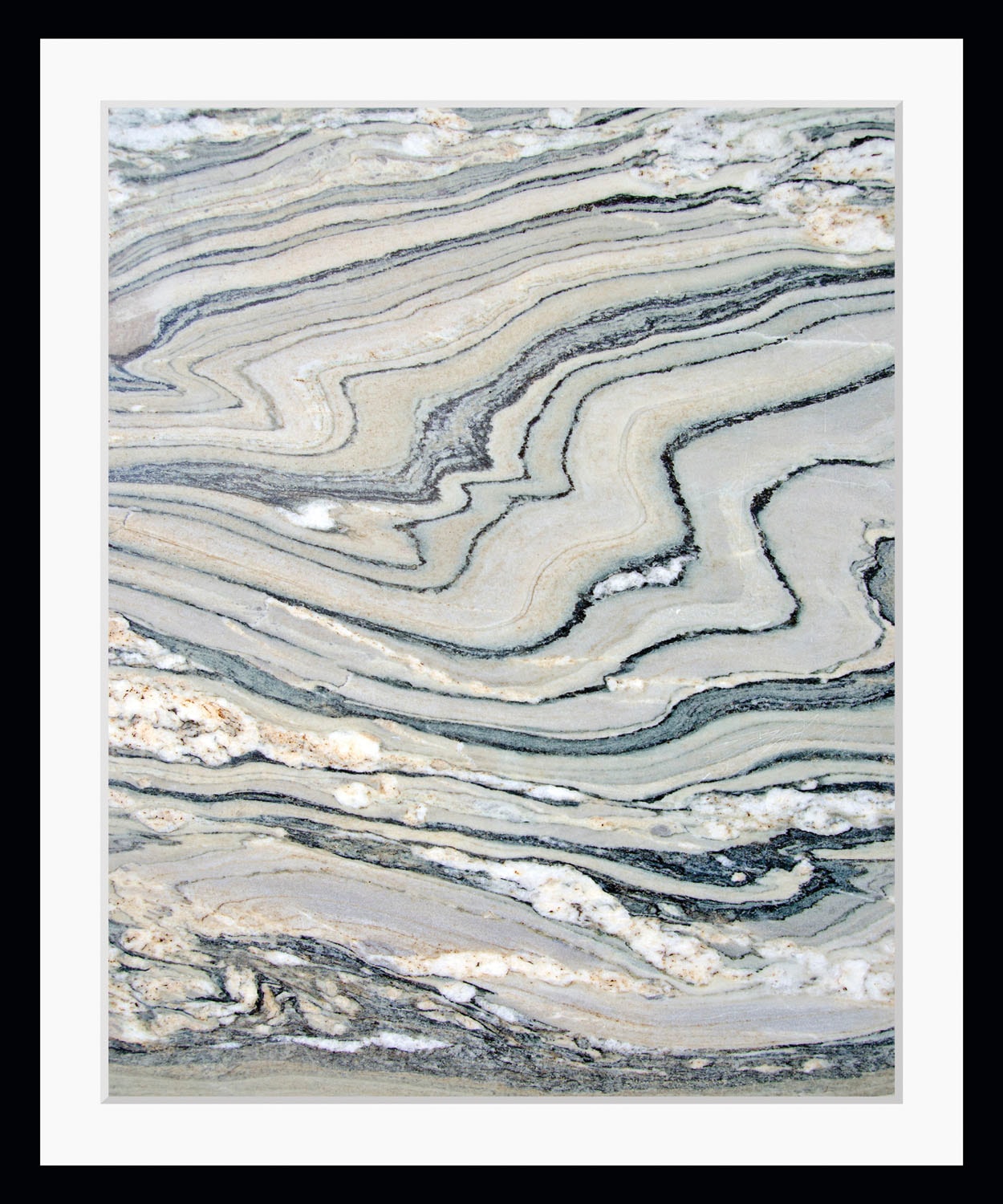 queence Bild »Andrea«, Abstrakt-Kunst-Figuren-Marmor, (1 St.), HD Premium Poster-Druck inkl. Holzrahmen