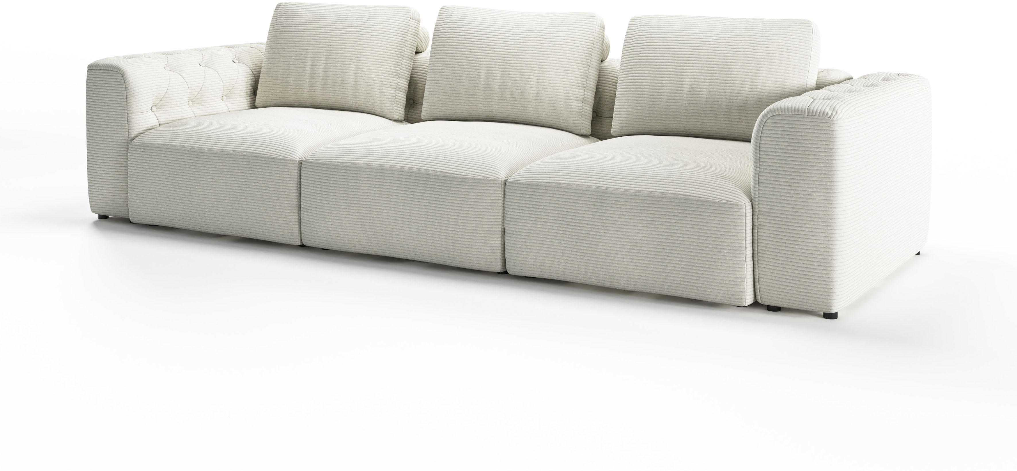 Thumbnail - RAUM.ID 3-Sitzer "Cushid", Modulsofa, bestehend aus 3 Teilen, Breite 300 cm
