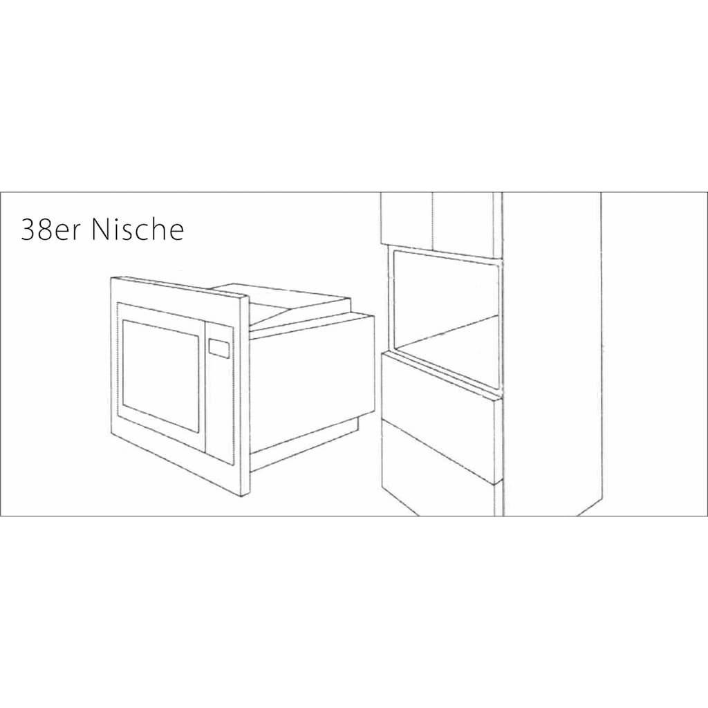 Caso Einbau-Mikrowelle »EMGS 25 Premium«, Mikrowelle-Grill, 900 W