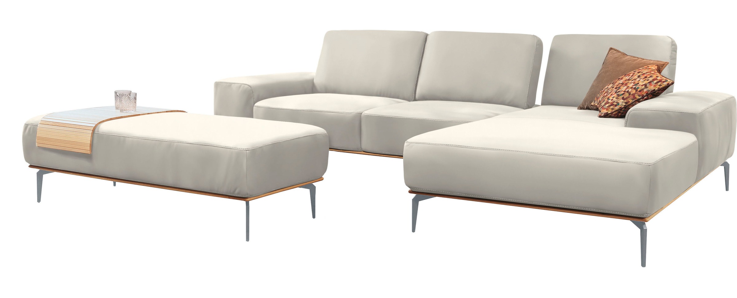 W.SCHILLIG Ecksofa "run, Designsofa mit tollem Sitzkomfort, bequem, L-Form" günstig online kaufen