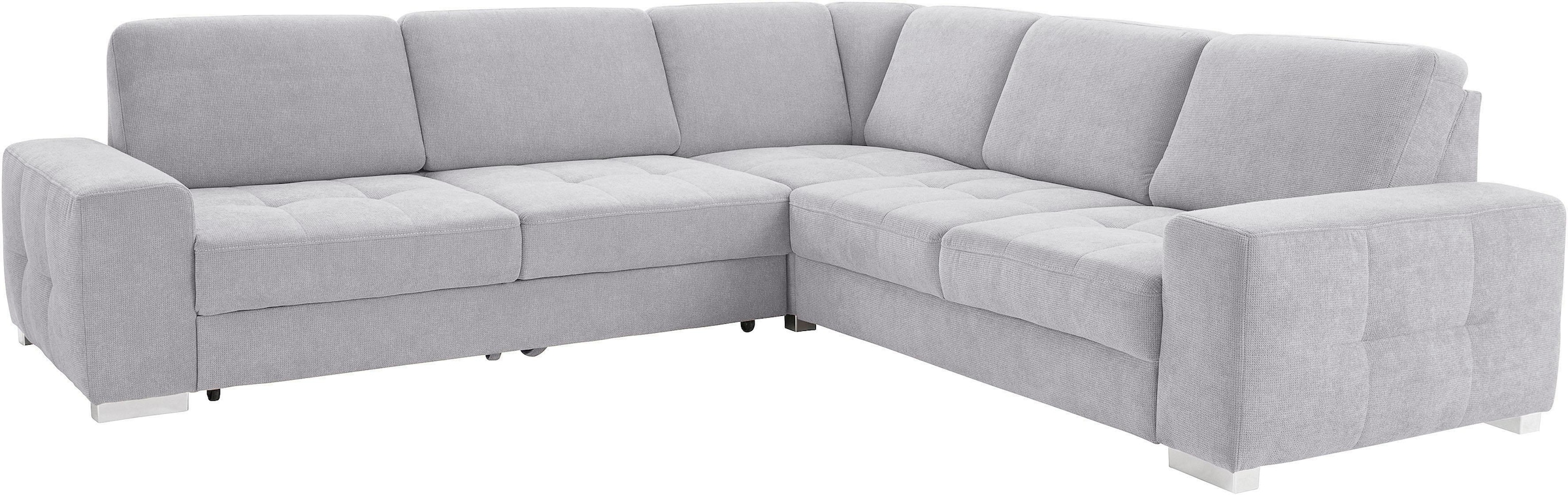 sit&more Ecksofa »Santorini L-Form«, mit Federkern und Sitztiefenverstellung, wahlweise mit Bettfunktion