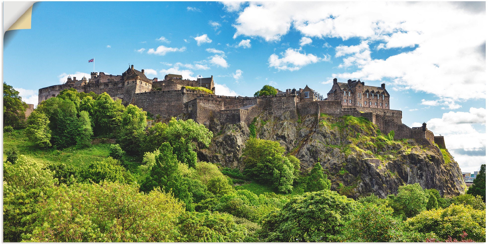 Artland Wandbild »Edinburgh Caste versch. (1 St.), oder Alubild, Schottland«, Leinwandbild, Größen in Gebäude, Wandaufkleber BAUR Poster in bestellen | als