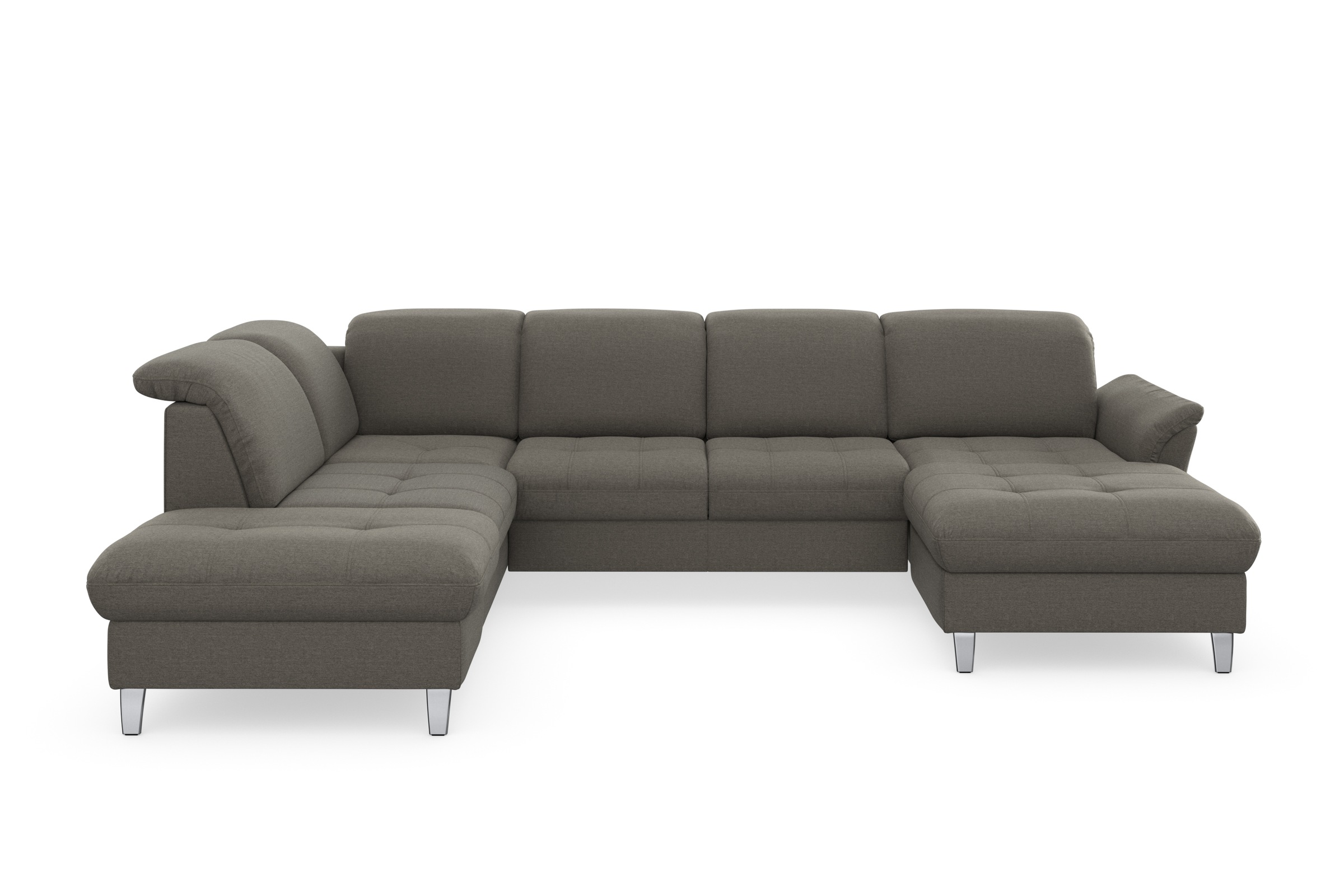 sit&more Wohnlandschaft »Maggiore U-Form«, wahlweise mit Kopfteilverstellung, Bettfunktion und Stauraum
