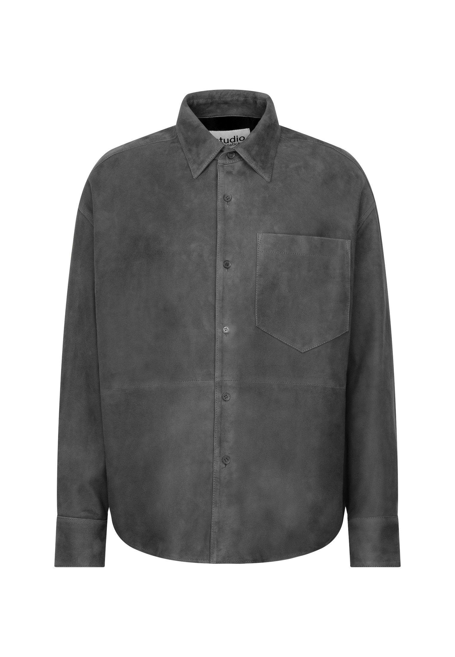 studio seidensticker Businesshemd »Studio« Oversized 1/1 Kentkragen Leder
