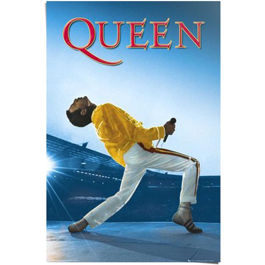 Reinders! Poster »Queen Freddie Mercury - Wembley-Stadion - Musik - Queen Album«, (1 St.)