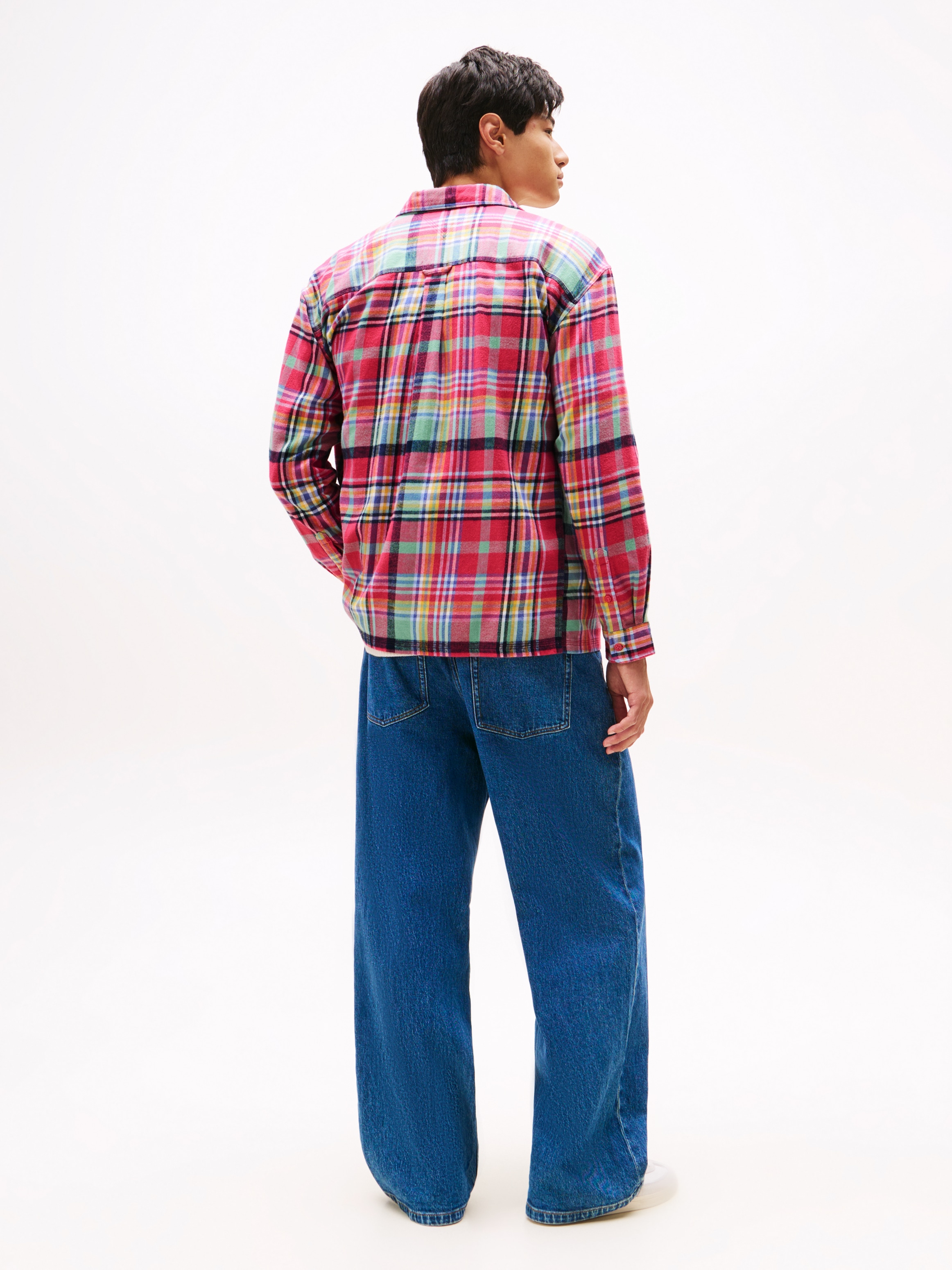 Tommy Jeans Hemdjacke »TJM UTILITY FLANNEL OVERSHIRT«, Oversized Fit, Baumwolle