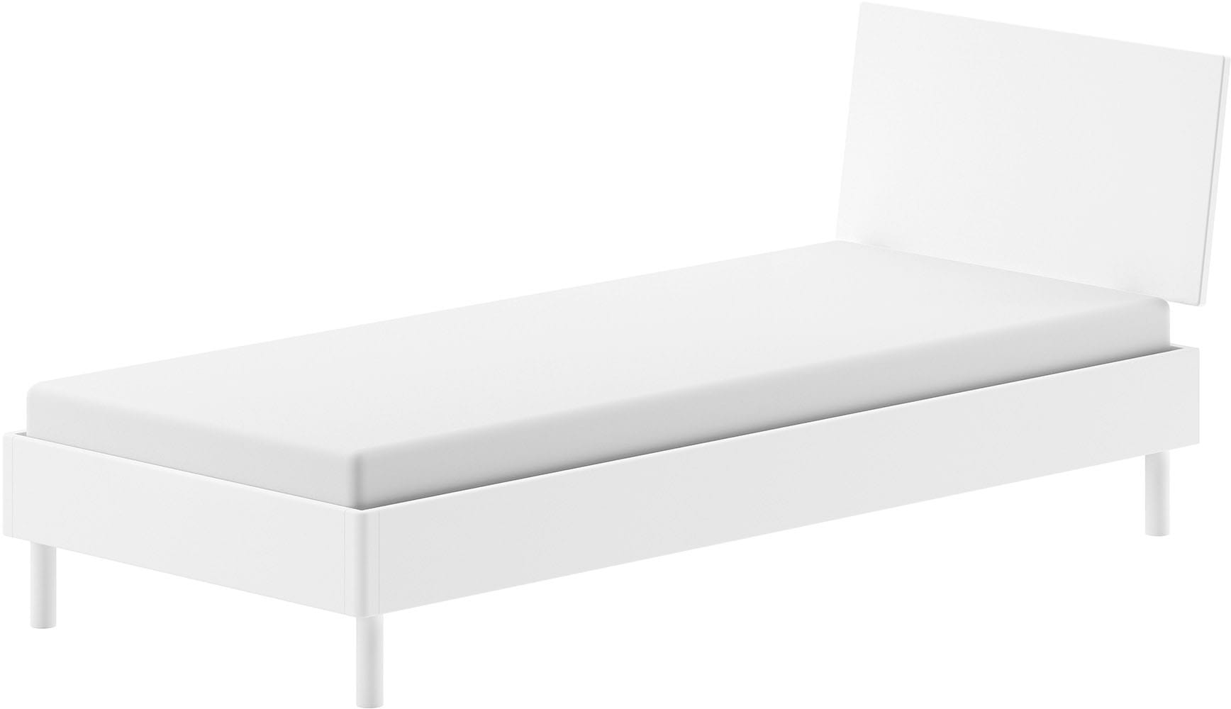 Vipack "Forrest, mit oder ohne Polsterkopfteil, in modernem Design" Liegefläche 90x200 cm inkl. Massivholz Rolllattenrost, wahlweise in Buche oder Eiche massiv, Lieferung ohne Matratze