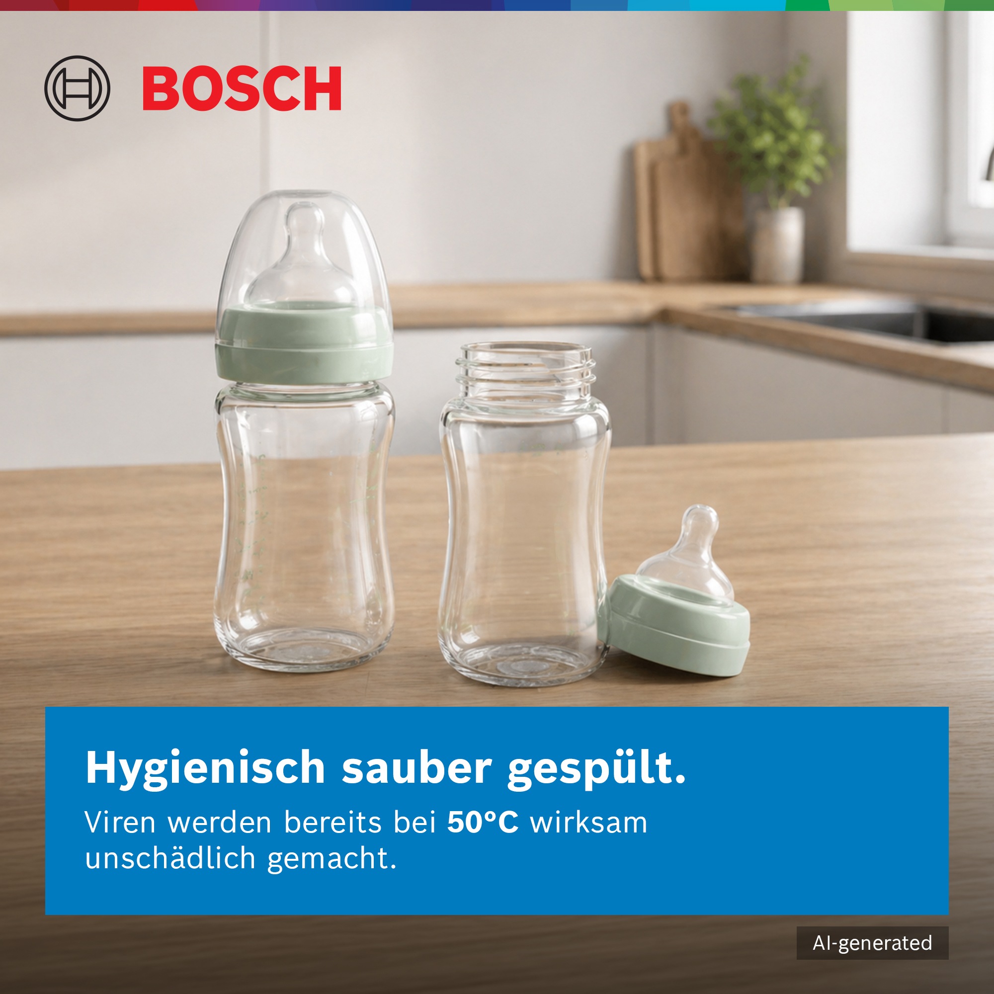 BOSCH vollintegrierbarer Geschirrspüler Serie 4 "SPV4HMX13E" 10 tlg. Maßgedecke Flexibles Beladen und Extra Dry für gründliches Trocknen
