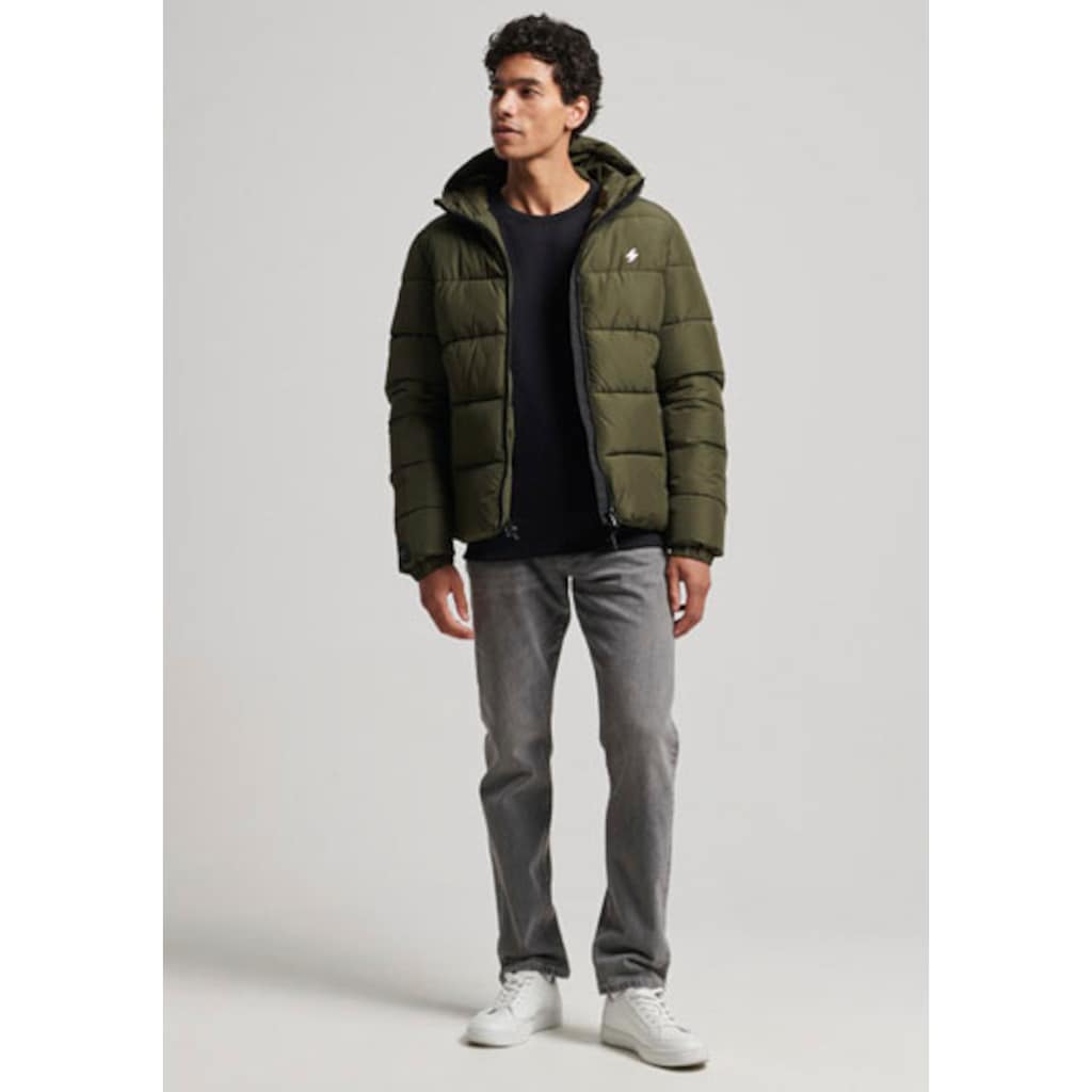 Superdry Steppjacke »HOODED SPORTS PUFFR JACKET«, mit Kapuze