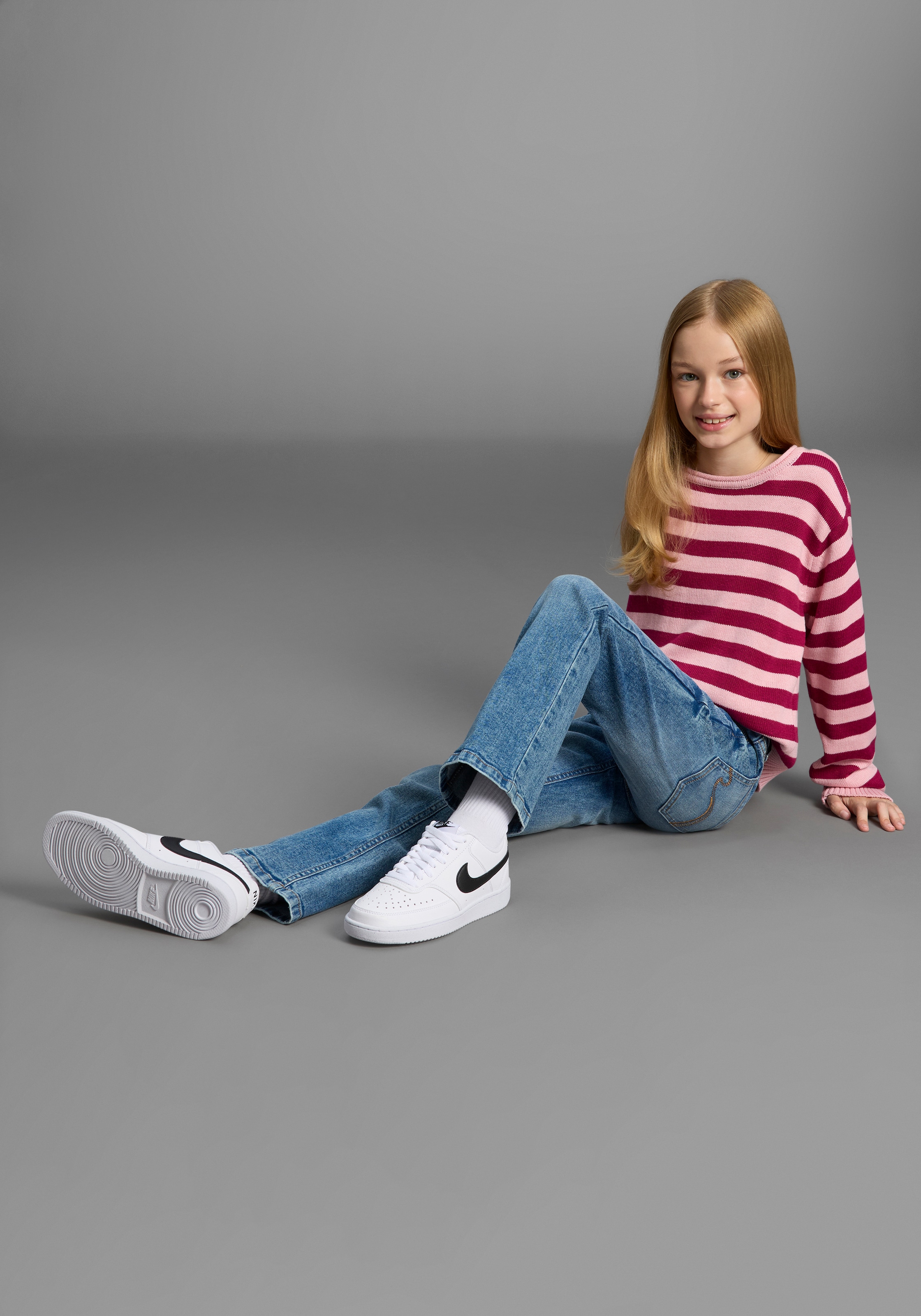 KIDSWORLD Streifenpullover »Ringelpullover«, Ringelpullover mit Rollsaum
