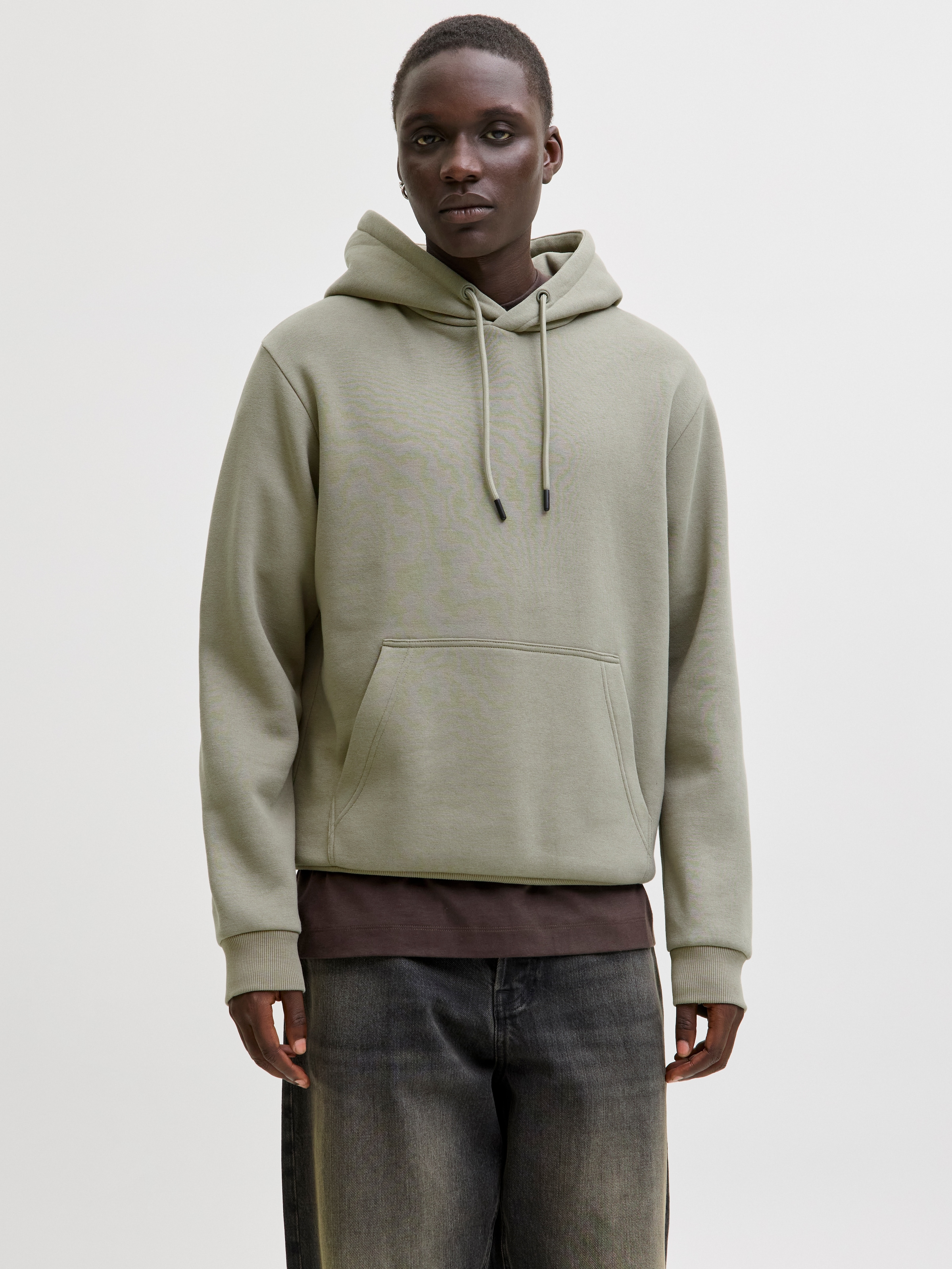 Jack & Jones Kapuzensweatshirt "JJEBRADLEY SWEAT HOOD NOOS", Materialmix, r günstig online kaufen