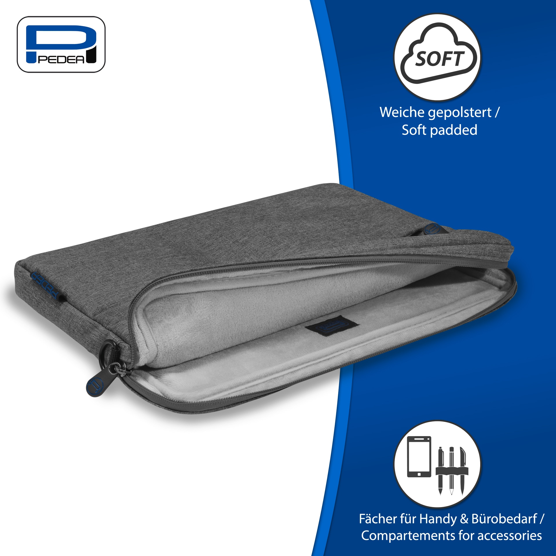 PEDEA Laptoptasche »Notebooktasche Fashion bis 17,3 (43,9cm)«