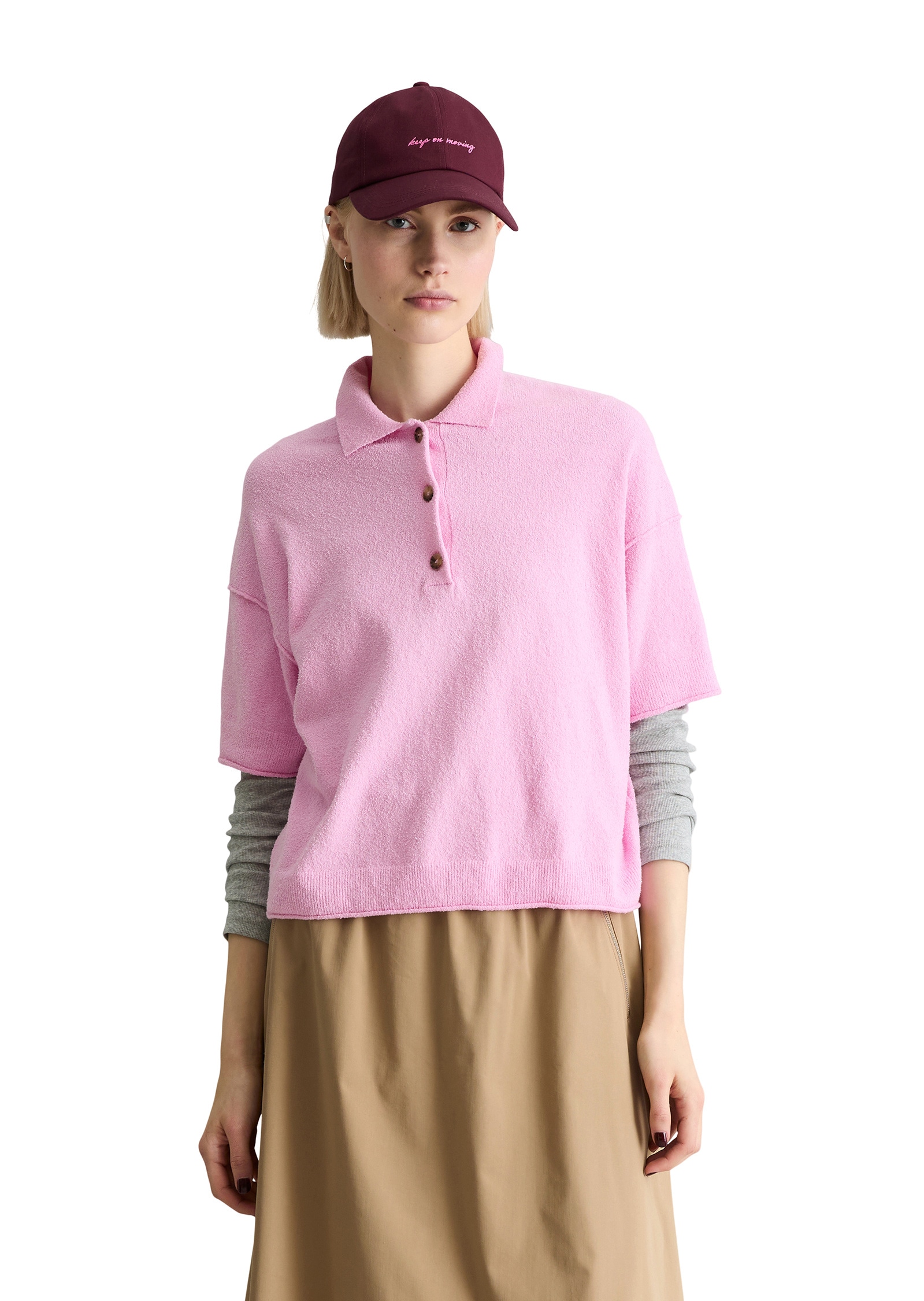 Marc OPolo DENIM Poloshirt "aus Crinkled Organic Cotton-Mix" günstig online kaufen