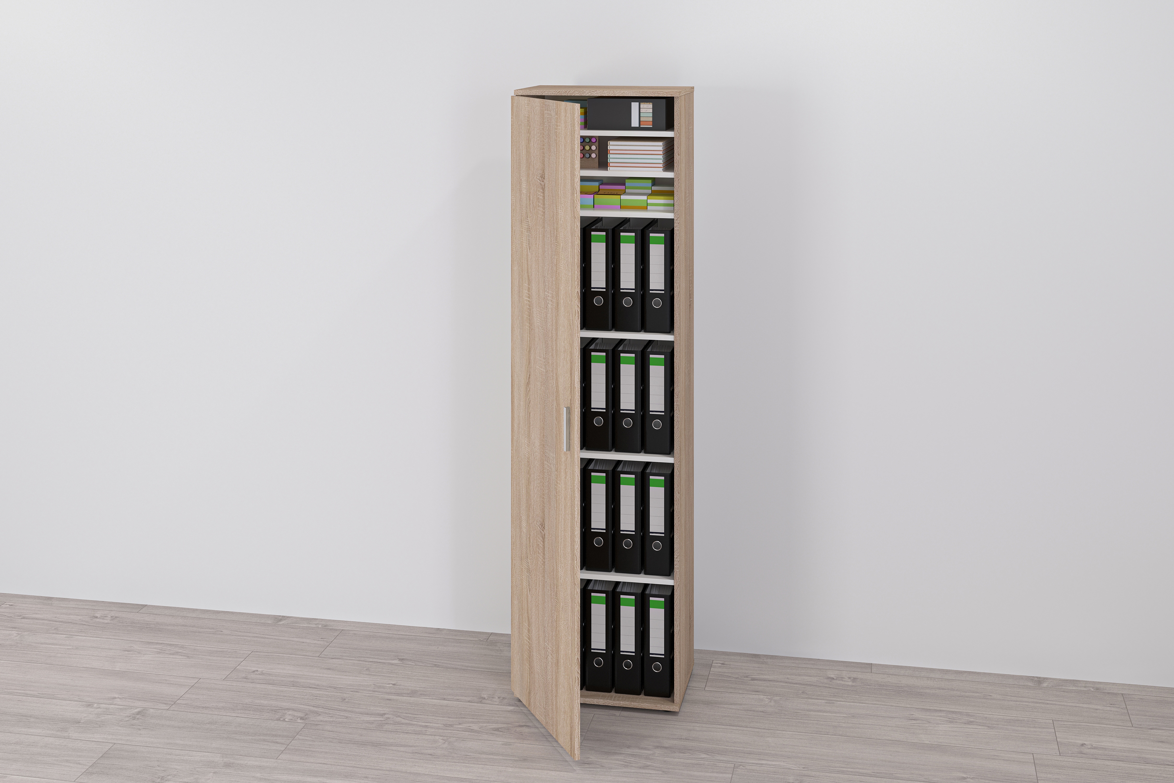 FMD Mehrzweckschrank "Inca 1" Flurschr., Aktenschr., verstellb. Böden, mit/ohne Spiegel, B: 50 cm