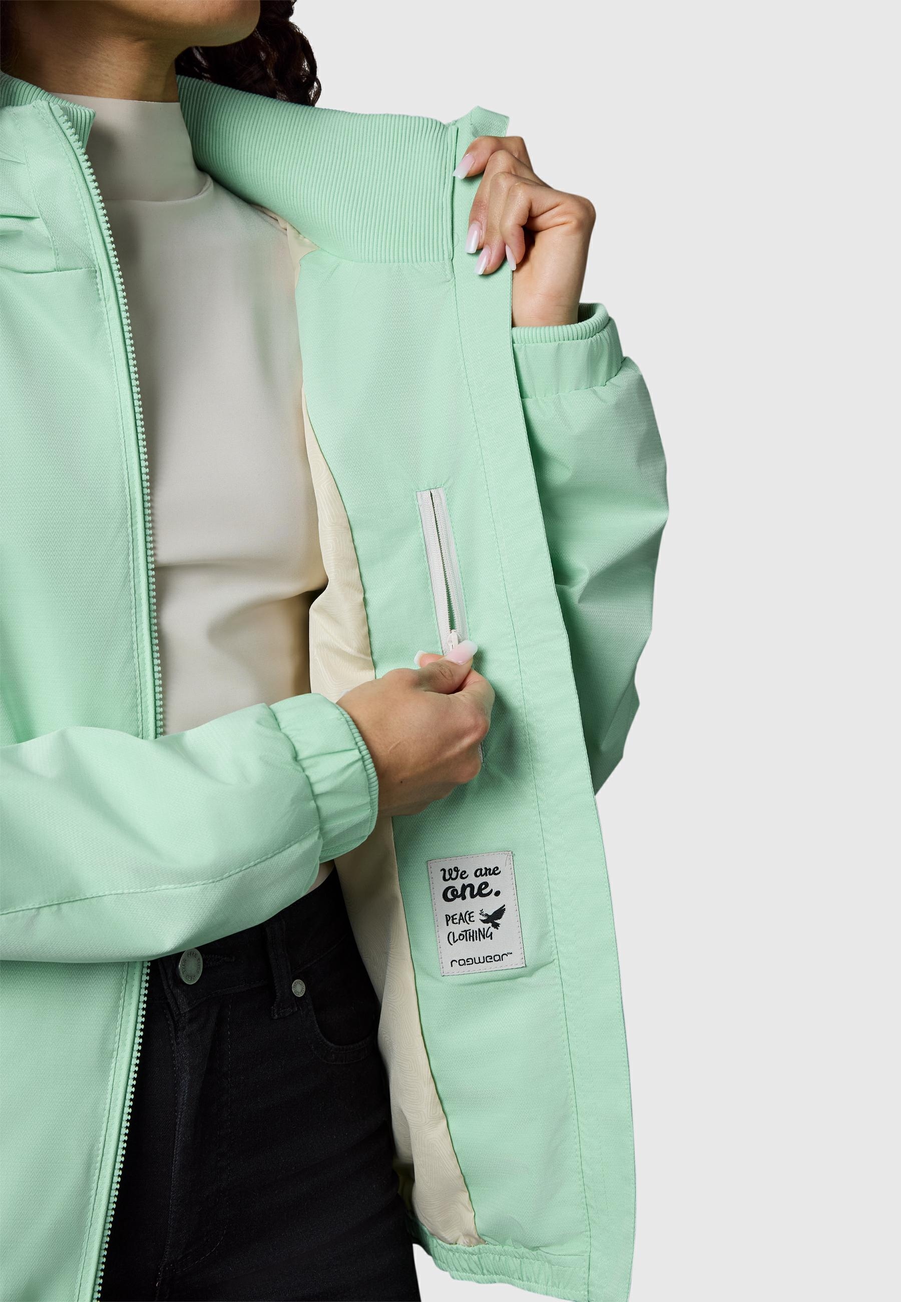 Ragwear Outdoorjacke »Dizzie Tech« mit Kapuze Wasserdichte Damen Übergangsjacke mit großer Kapuze