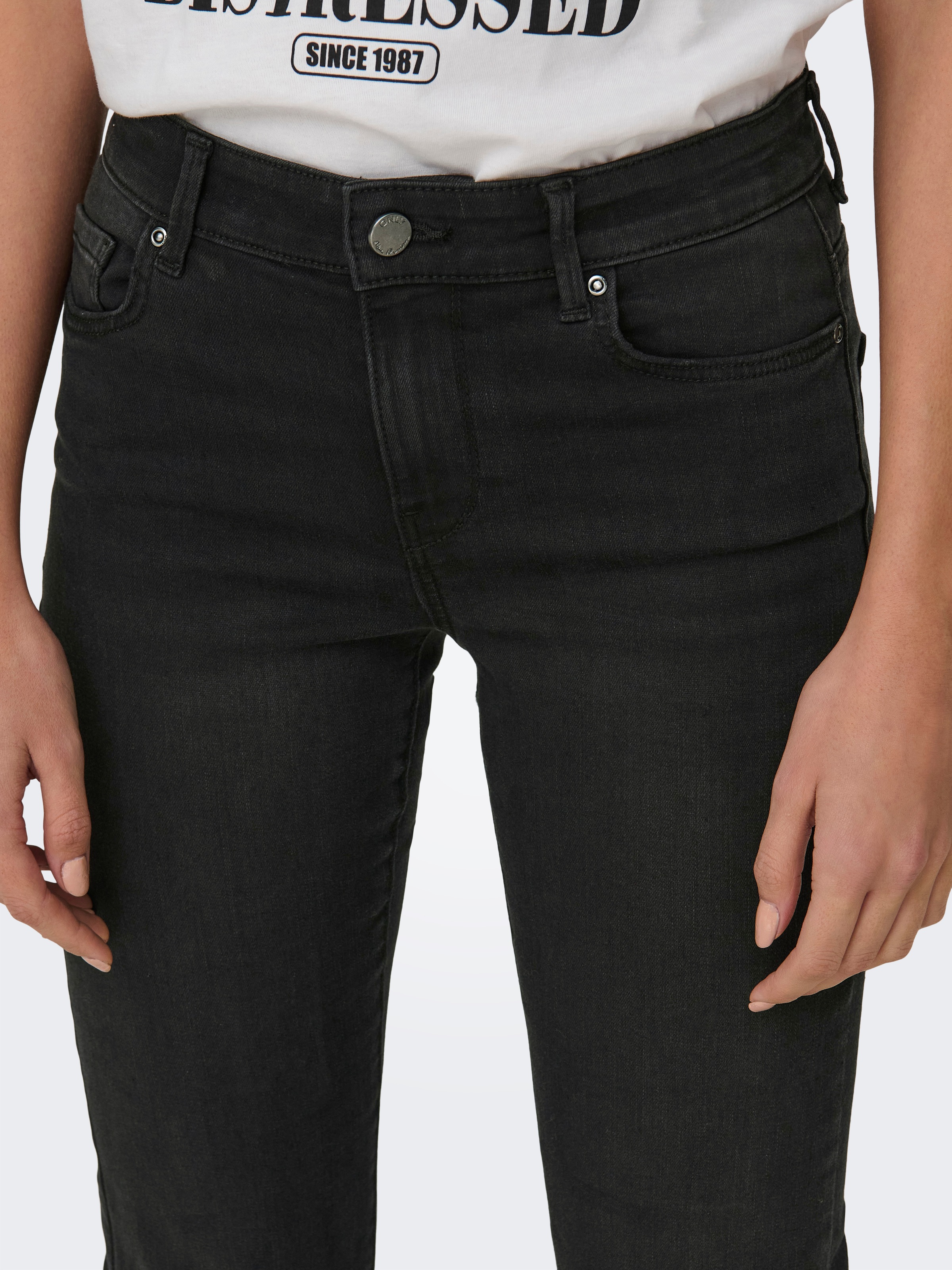 Thumbnail - ONLY Bootcut-Jeans "ONLLUSH MW RETRO FLARED DNM" Materialmix, bootcut fit, Regular Waist, Retro-Fit