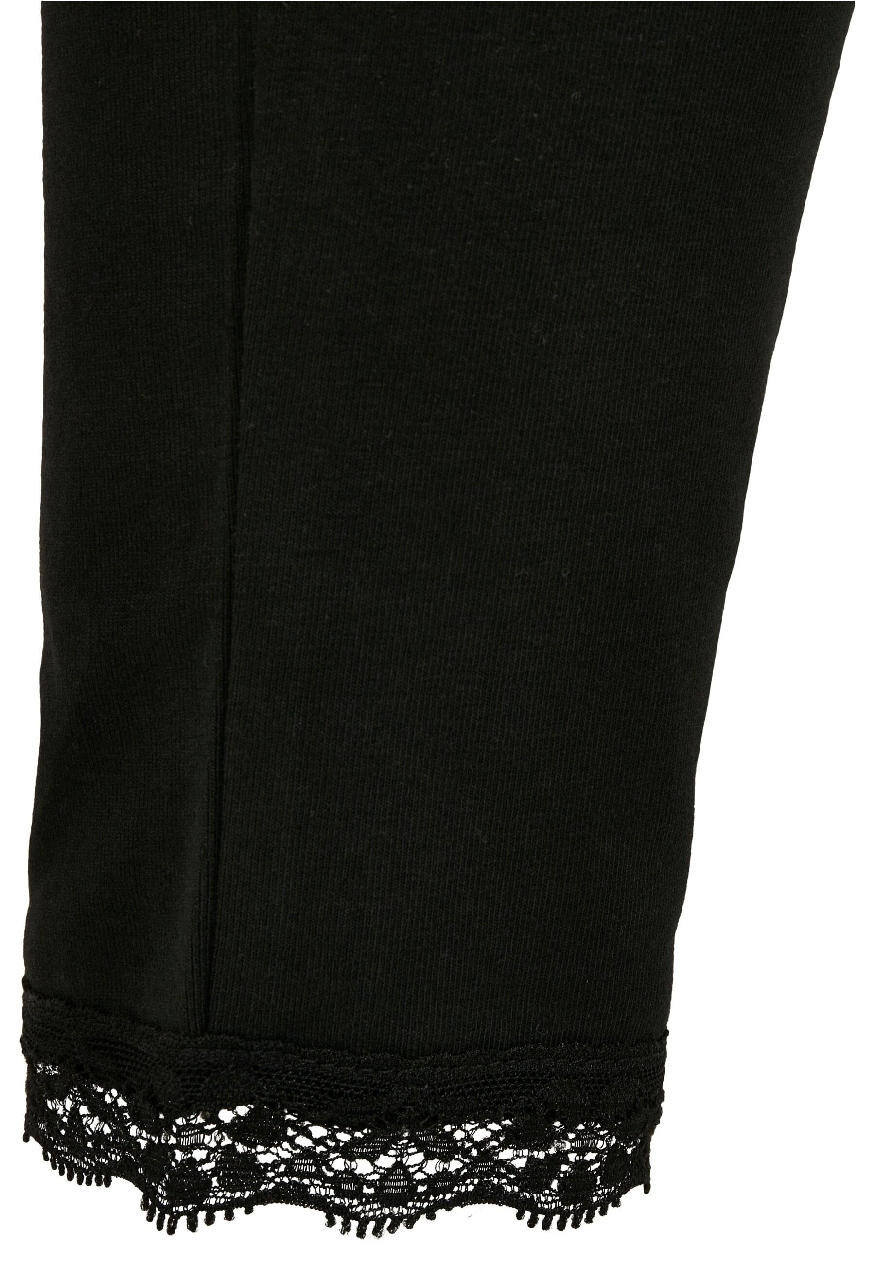 URBAN CLASSICS Leggings »Urban Classics Damen Ladies Lace Hem Leggings«, (1 tlg.)