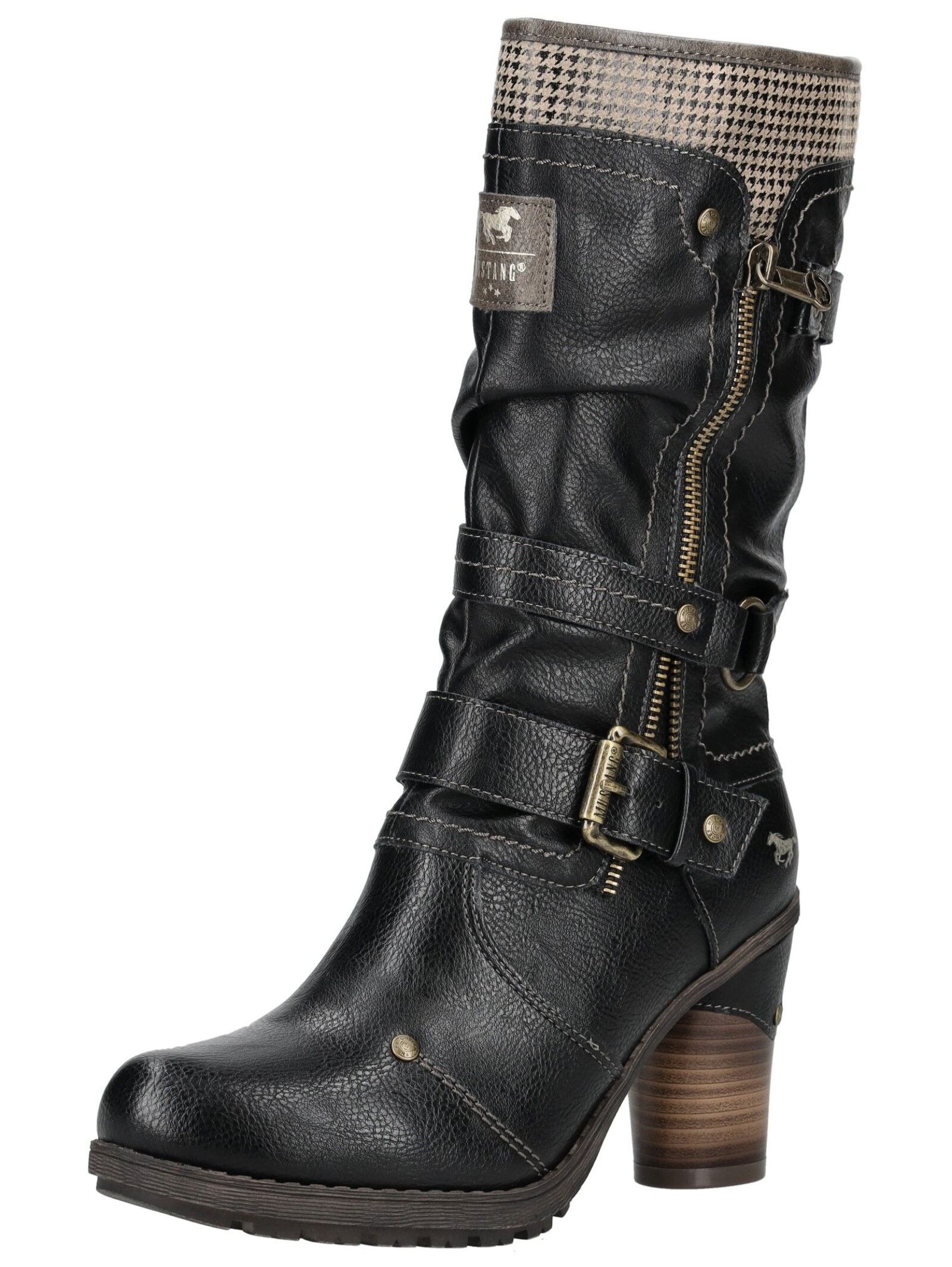 Mustang Shoes High-Heel-Stiefel "Mustang Shoes Stiefel Lederimitat" günstig online kaufen