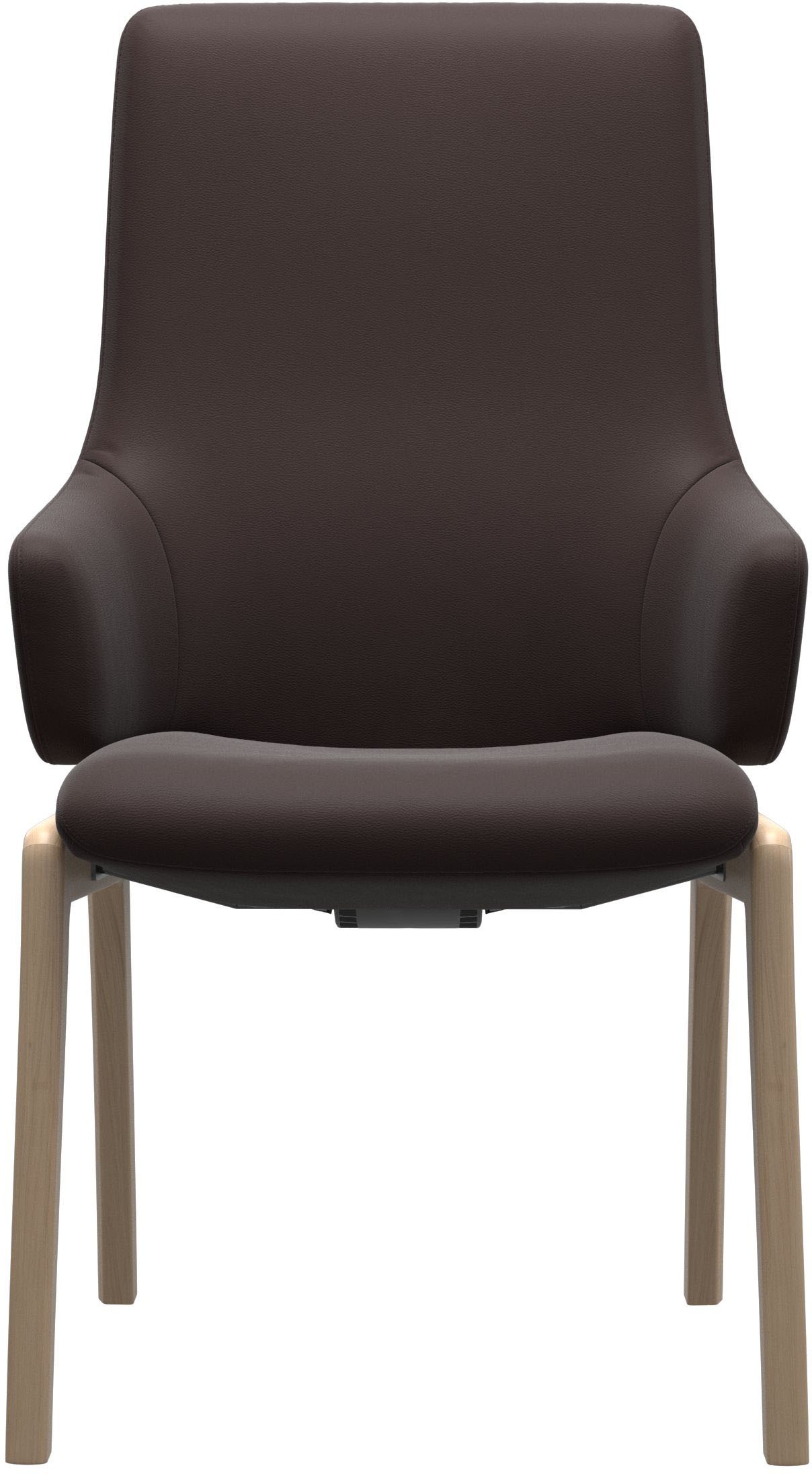 Stressless® Polsterstuhl »Laurel«, Leder PALOMA, High Back mit Armlehne, Größe L, mit abgerundeten Beinen in Eiche