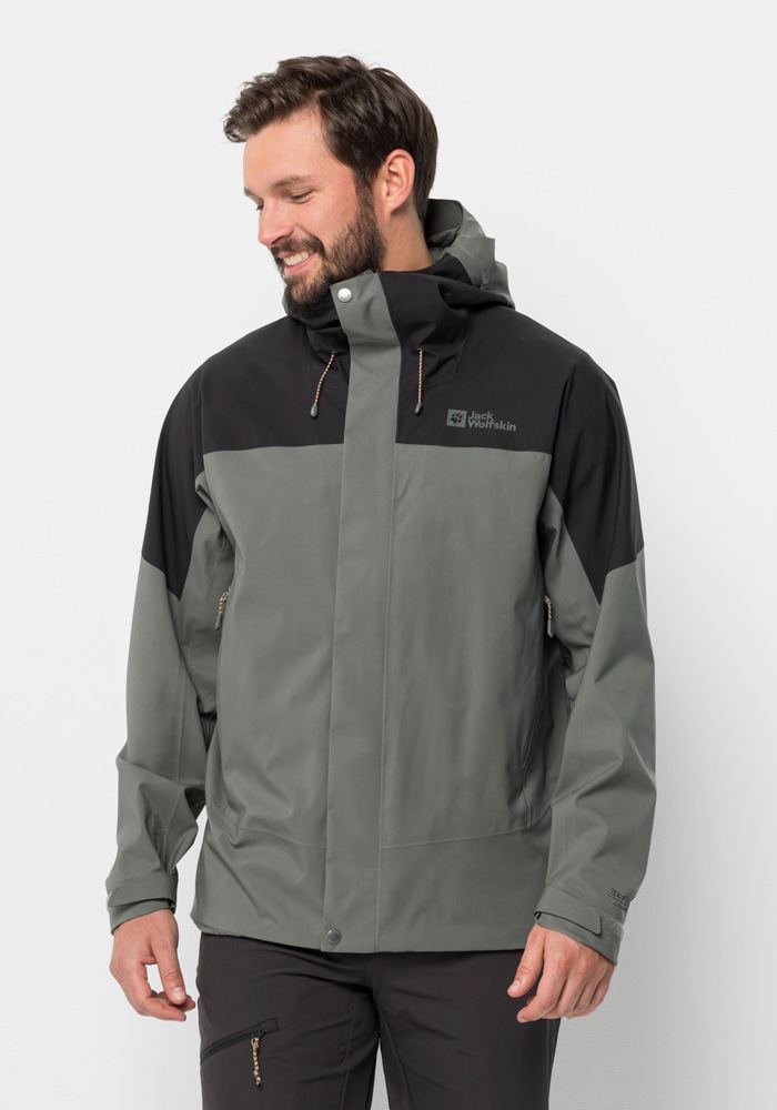 Jack Wolfskin Trekkingjacke "KAMMWEG 2L JKT M", mit Kapuze