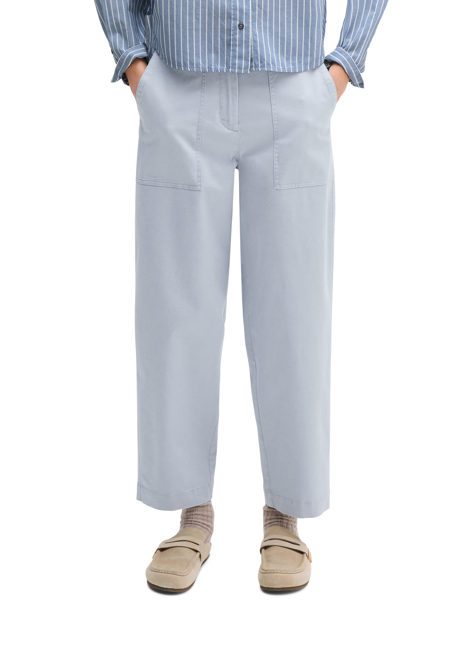 Marc OPolo Langarmbluse "aus Baumwoll-Chambray" günstig online kaufen