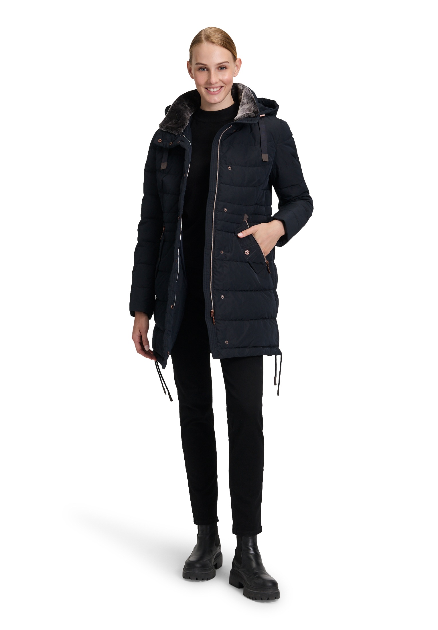 Gil Bret Steppjacke, mit Kapuze, mit abnehmbarer Kapuze