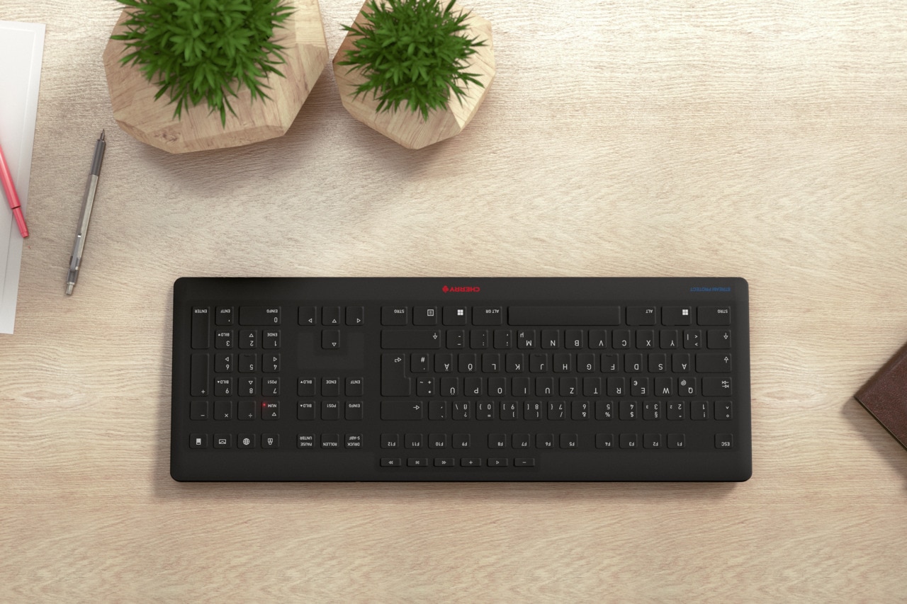 Cherry Tastatur »STREAM PROTECT KEYBOARD WIRELESS«