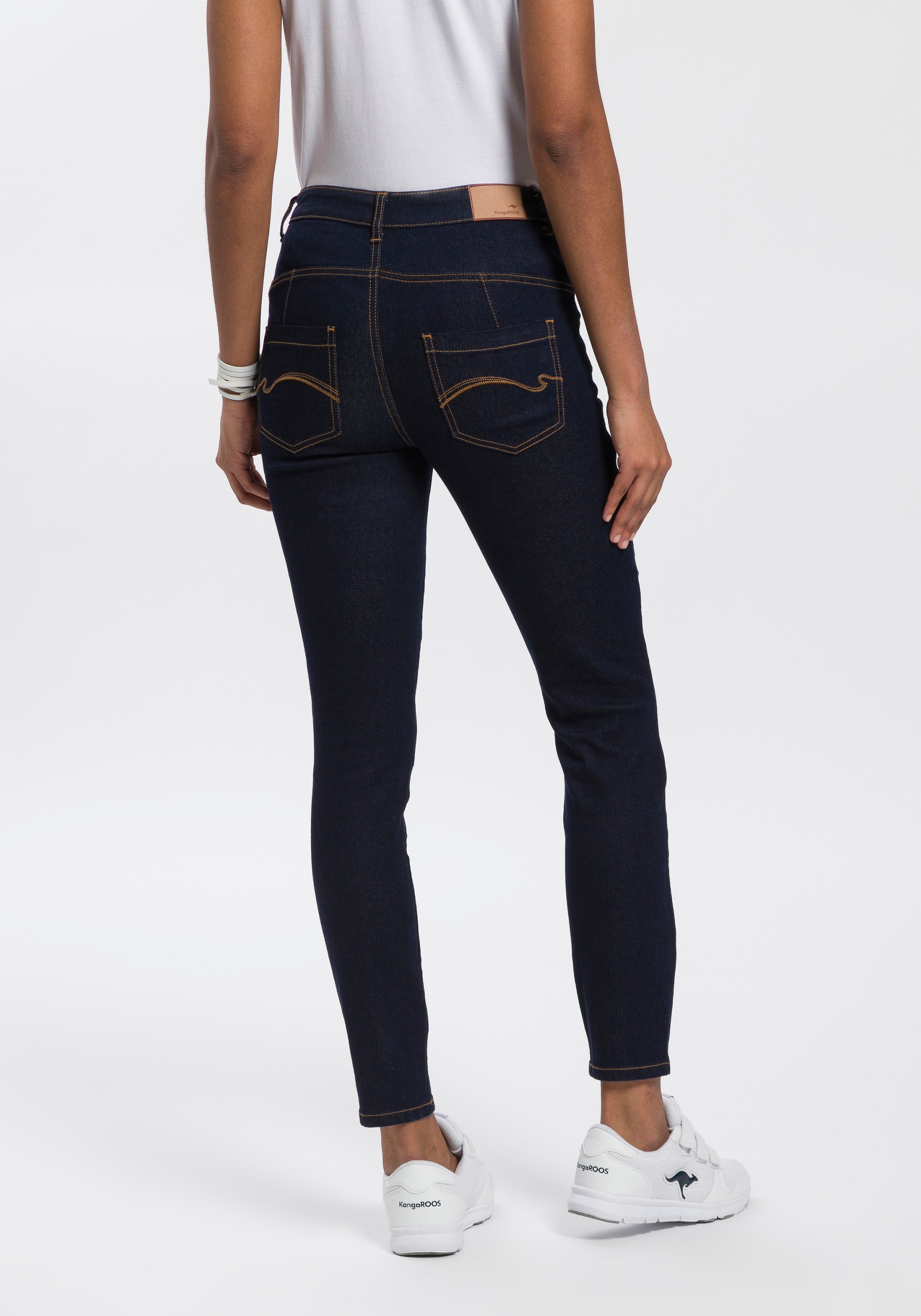 KangaROOS Slim-fit-Jeans "CROPPED HIGH WAIST SLIM FIT", schmale Passform, R günstig online kaufen