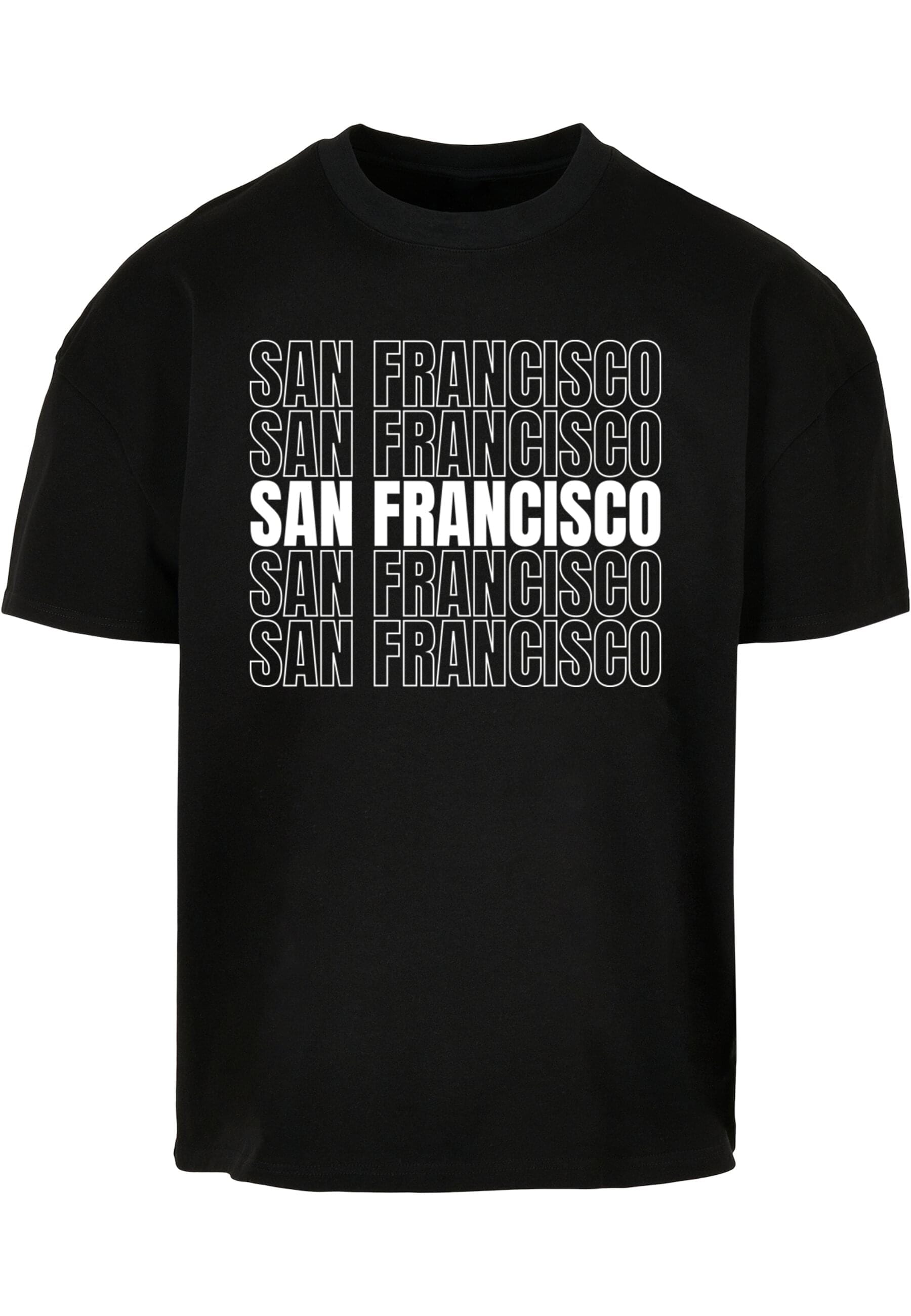 T-Shirt »Merchcode Herren San Francisco X Ultra Heavy Cotton Box T-Shirt«, (1 tlg.)
