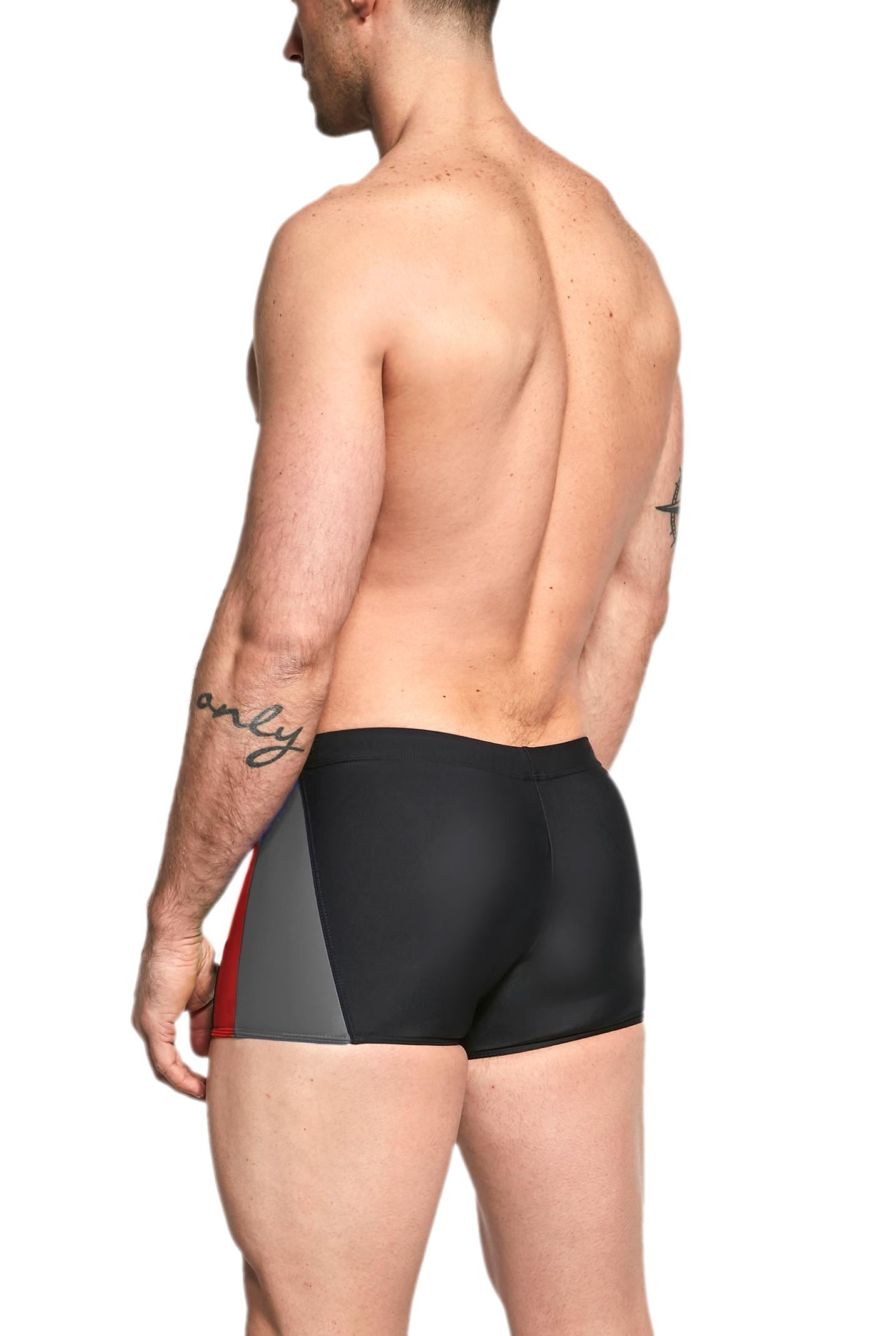 AQUARTI Badehose »Badehose Herren Badehose Kurz mit Seitlichem Streifen«