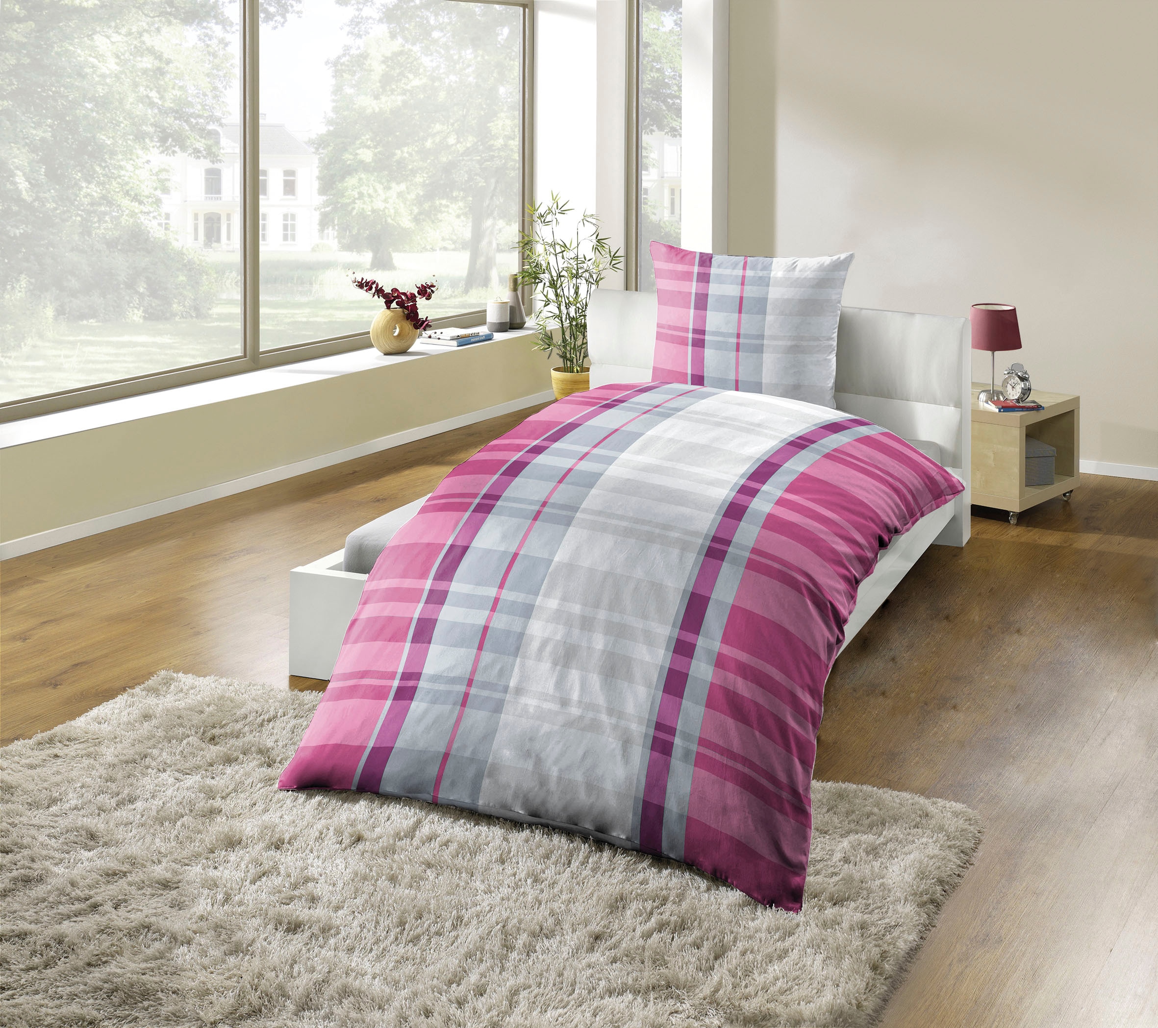 KiNZLER Bettwäsche "Polycotton Flanell Bettwäsche" 2 Stk. tlg. Besonders we günstig online kaufen