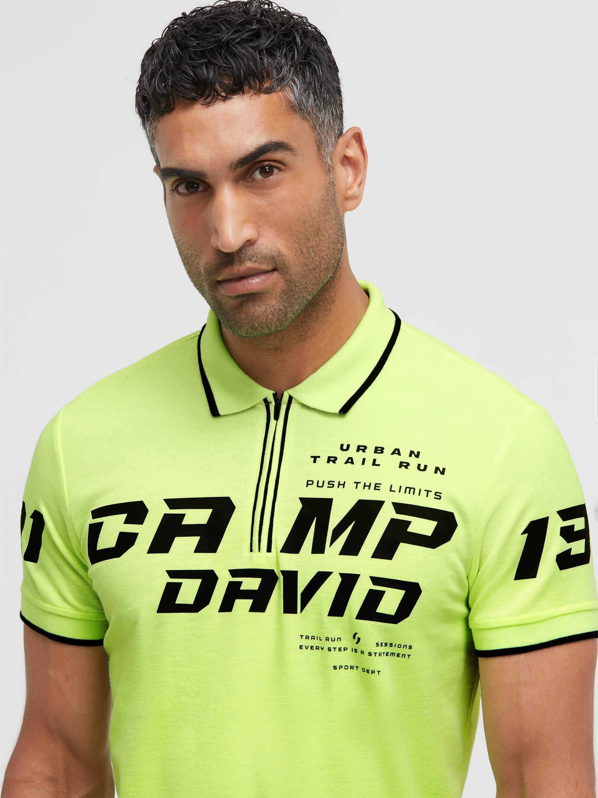 CAMP DAVID Poloshirt mit Seitenschlitze