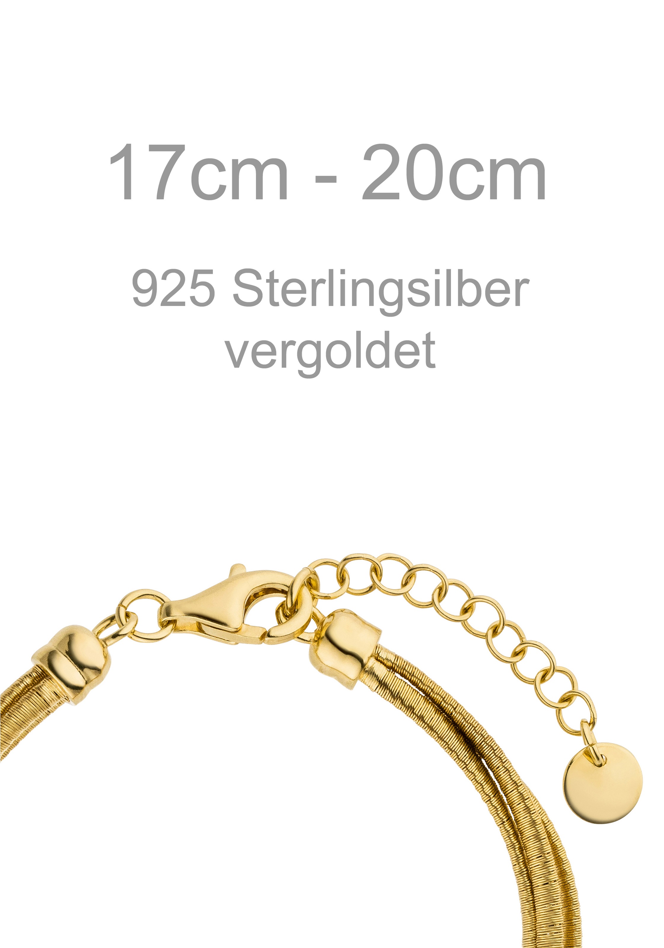 JOBO Layering Bracelet Gold 20cm 3