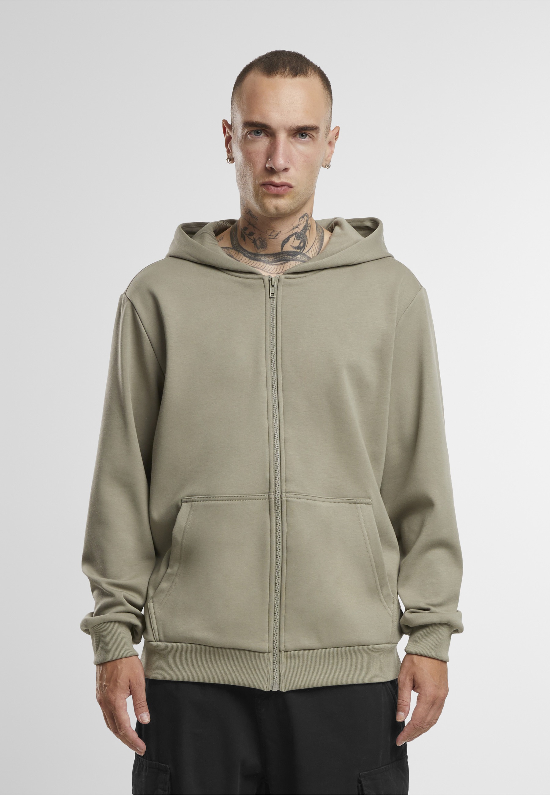 URBAN CLASSICS Outdoorjacke »Urban Classics Herren Cozy Zip Hoody« 1 Stk. tlg. mit Kapuze