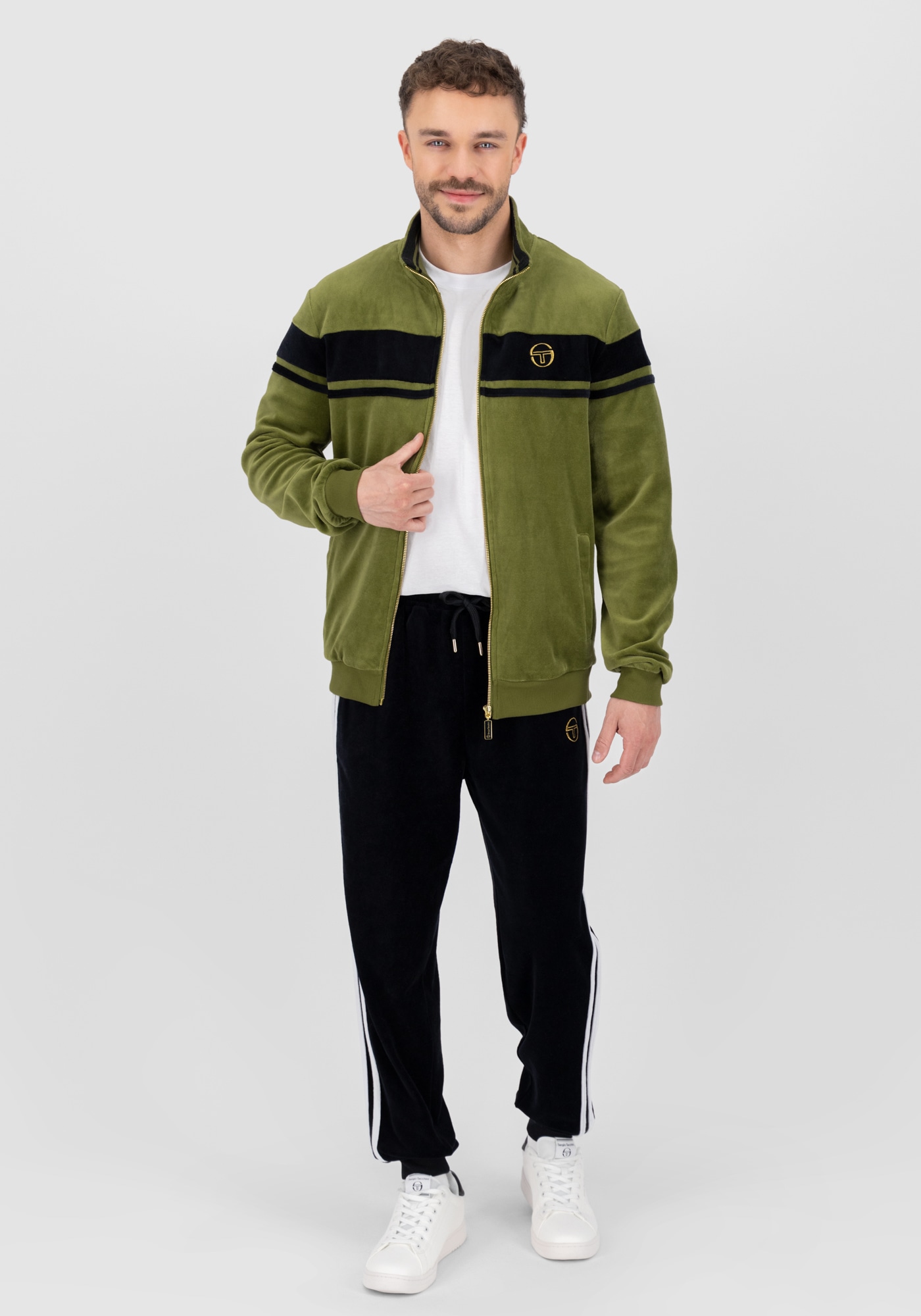 Sergio Tacchini Jogginghose »DAMARIND VELOUR TP Herren«, Trainingshose Herren, Jogginghose, Retro, Sporthose, Streetwear, Sale