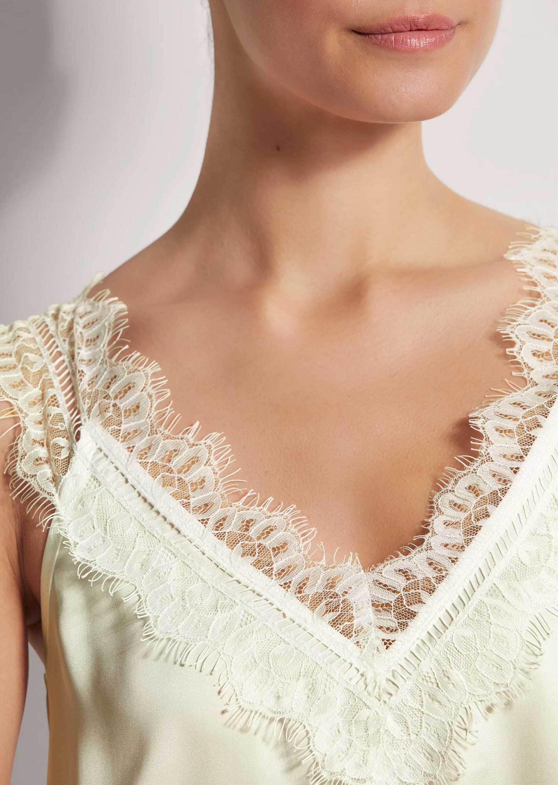 MADELEINE Trägertop »Top Satin-Top mit Spitze«