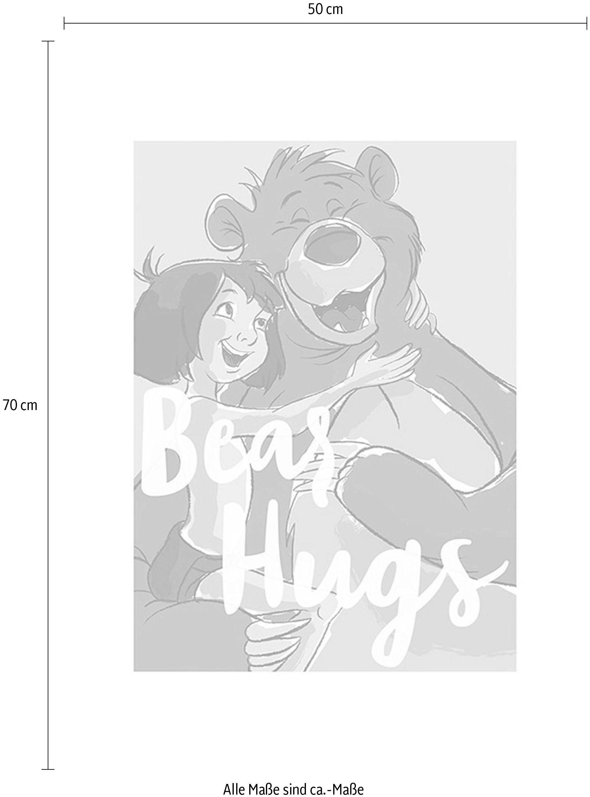 Komar Bild »Bear Hug«, Disney, (1 St.), Wandbild zur Dekoration im Kinderzimmer - ohne Rahmen