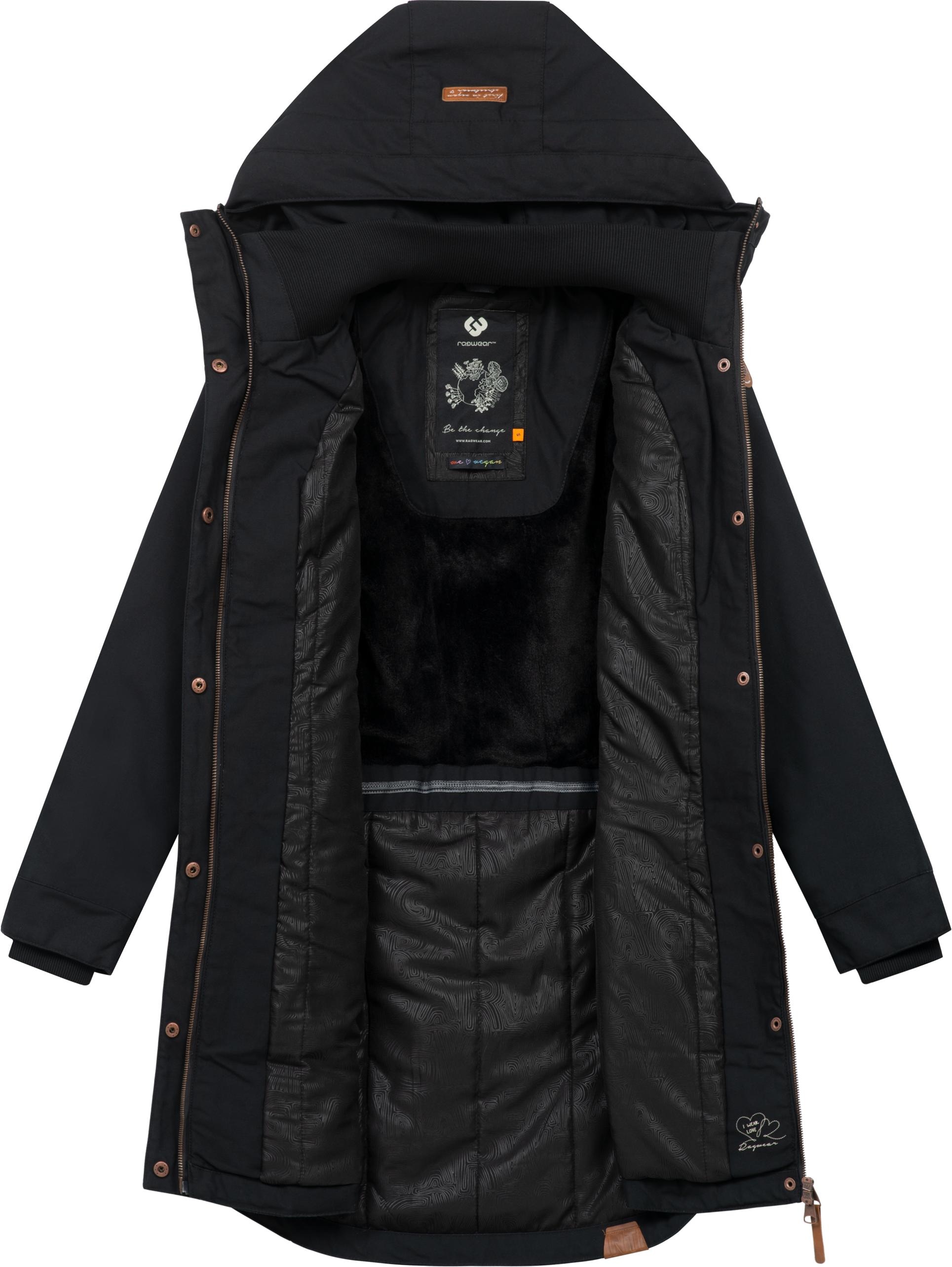 Ragwear Wintermantel »Jannisa«, stylischer Damen Winterparka mit Kapuze