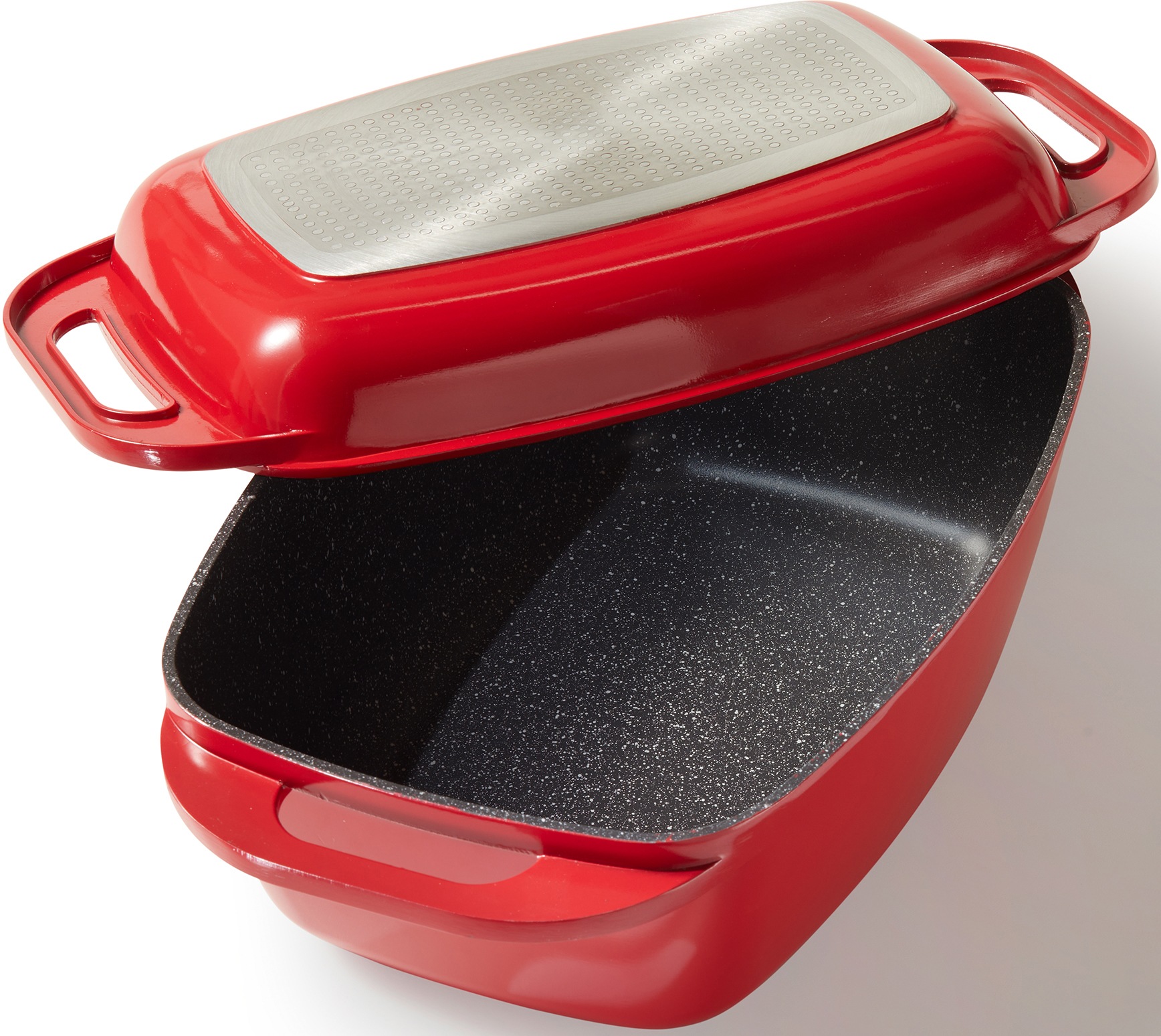 Stoneline Rot Bräter 1 Stk. Tlg. Aluminiumguss von Baur