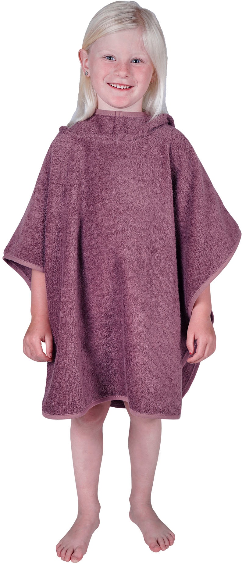 Wörner Badeponcho "Uni" Kapuze, maschinenwaschbar, trocknergeeignet günstig online kaufen