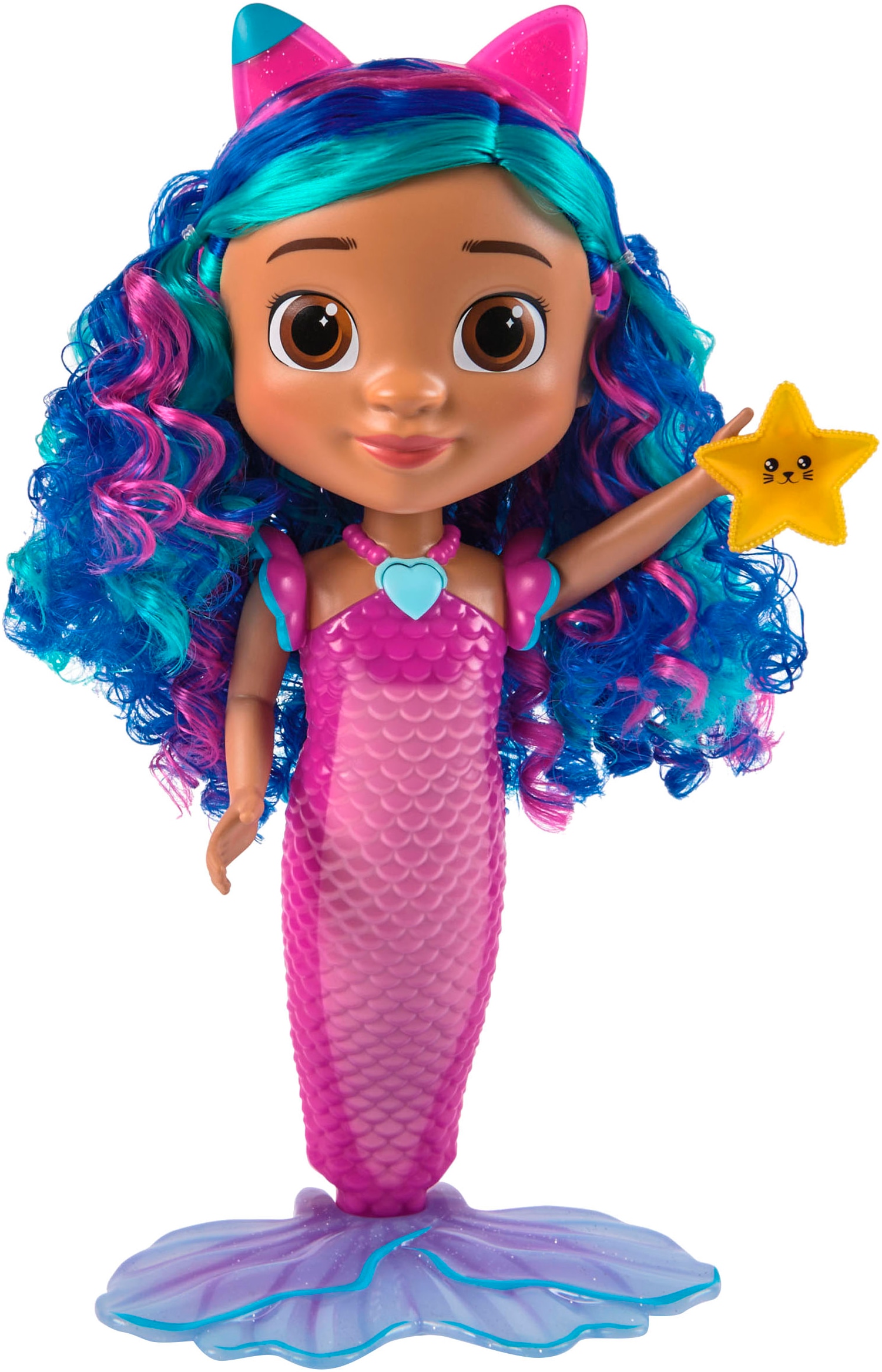 Spin Master Meerjungfrauenpuppe »Gabby’s Dollhouse: Der Film – Sing & Shine Meerjungfrau Gabby«, mit Licht und Sound