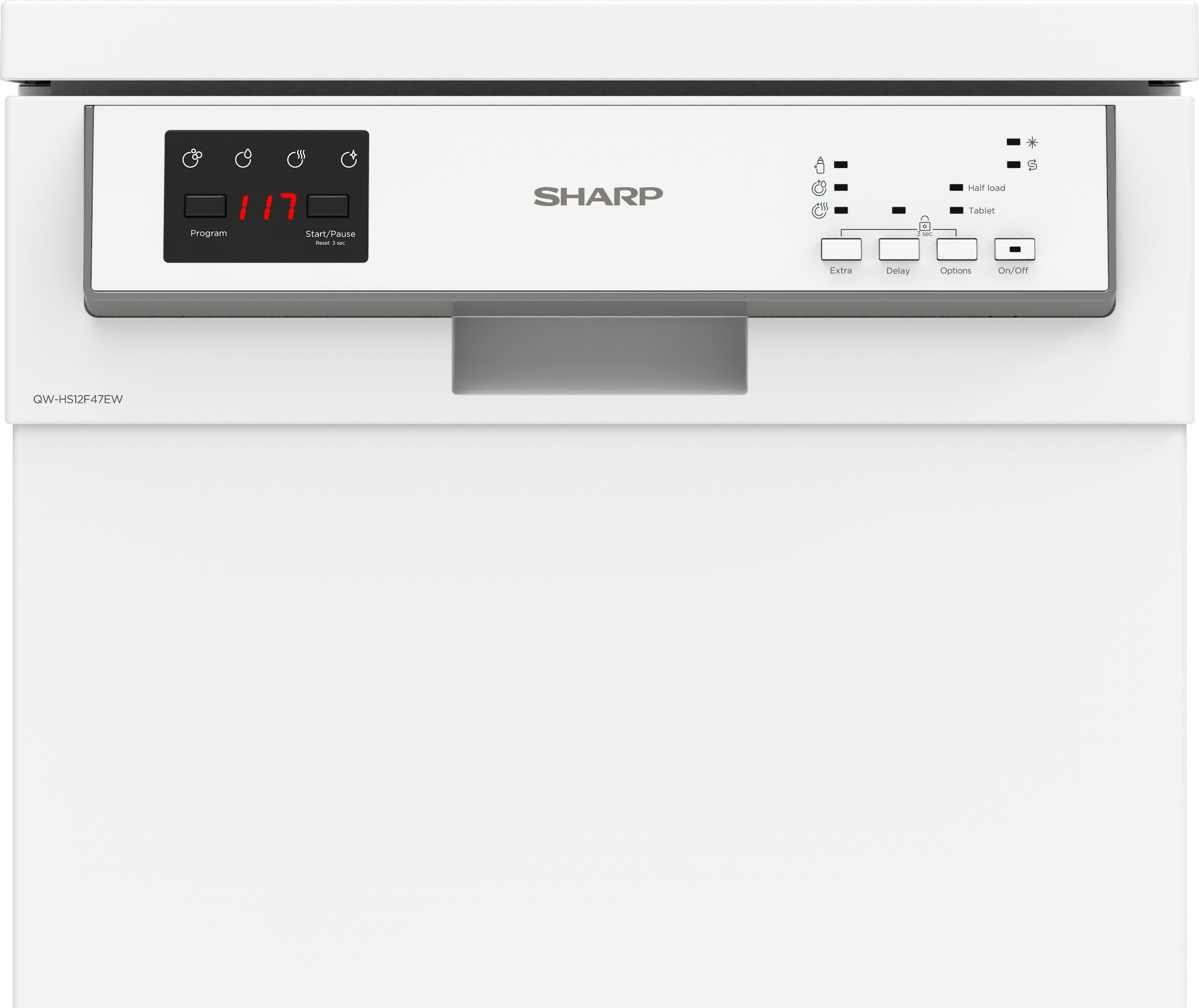 Sharp Standgeschirrspüler »QW-HS12F47EW-DE«, 10 Maßgedecke